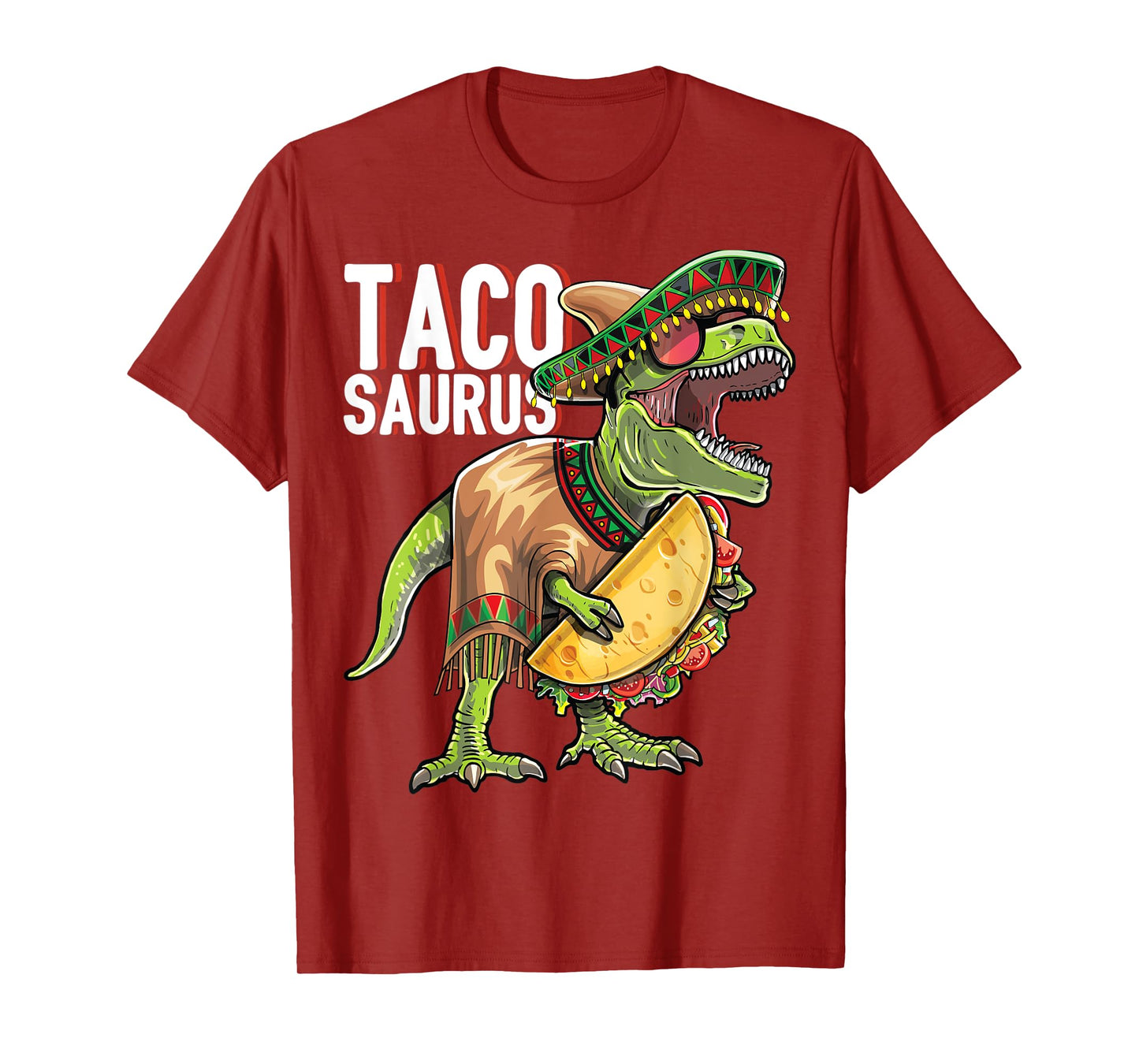 Tacosaurus Cinco De Mayo Dinosaur Taco Party Gift Kids T-Shirt