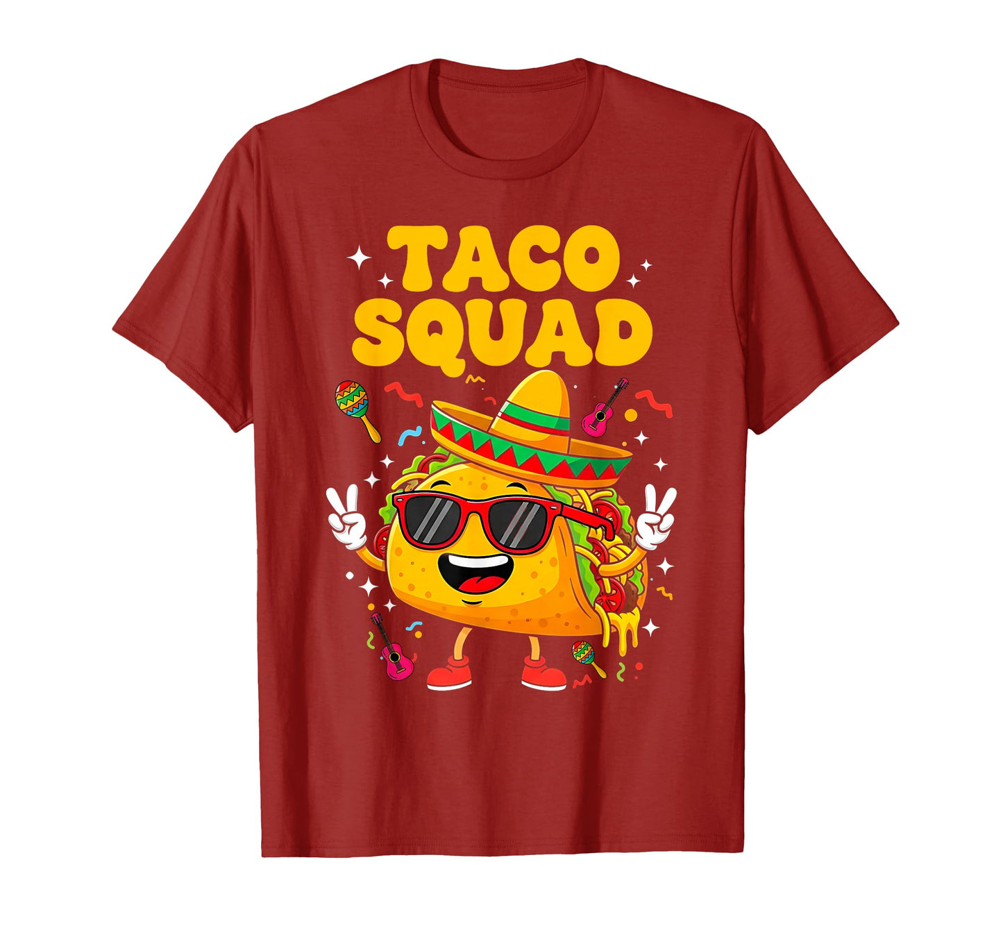 Taco Squad Cinco De Mayo Funny Mexican Food Costume T-Shirt
