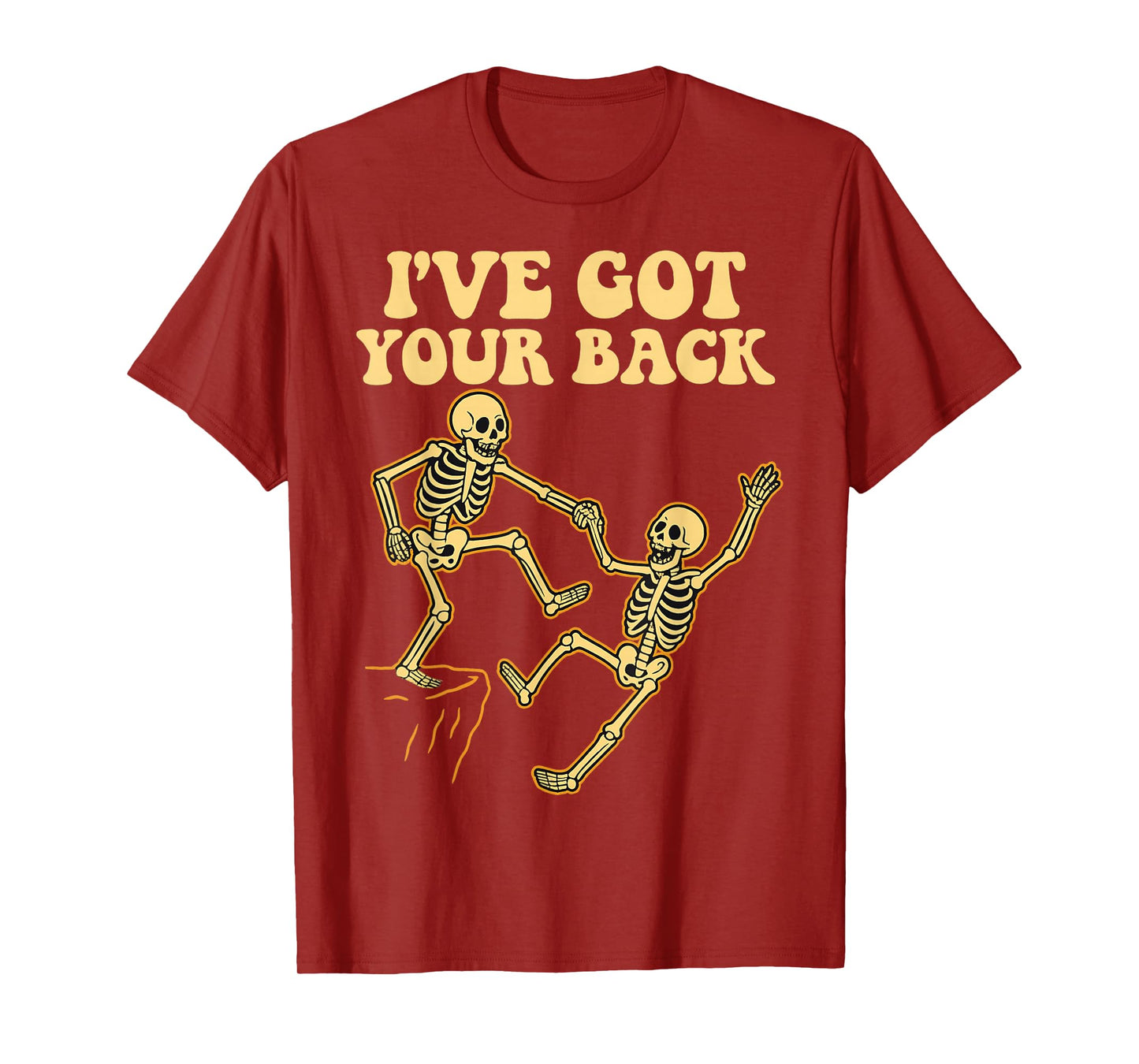 I've Got Your Back Halloween Skeleton Design Fun Wear T-Shirt