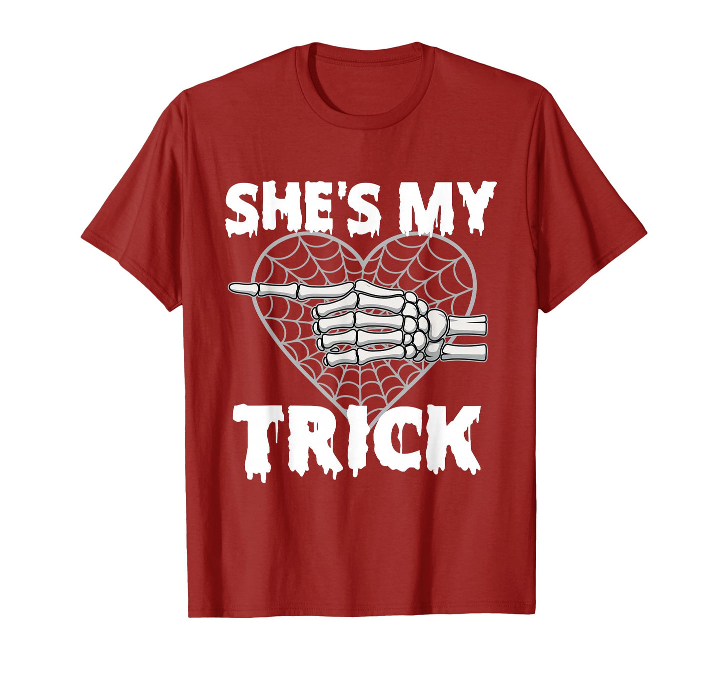 She's My Trick - Matching Halloween Couple Boyfriend T-Shirt