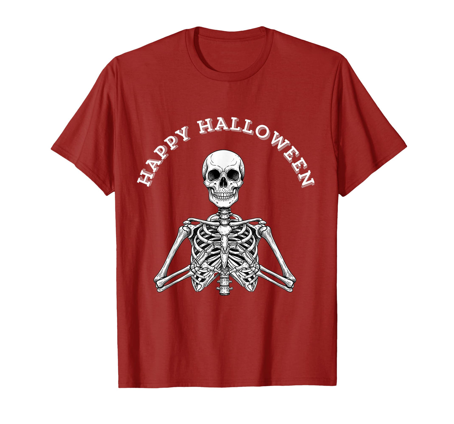 Halloween Skeleton Heart Hands T-Shirt