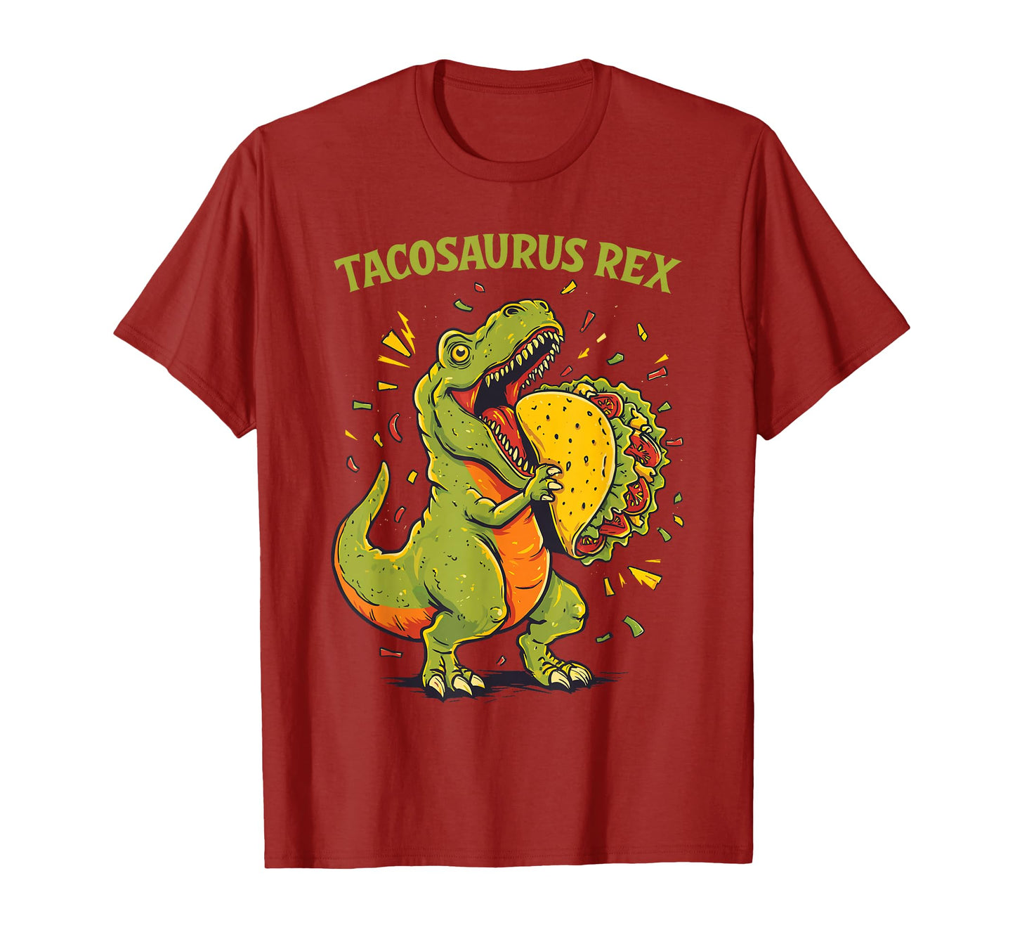 Funny Tacosaurus Rex Dinosaur Taco T-Shirt