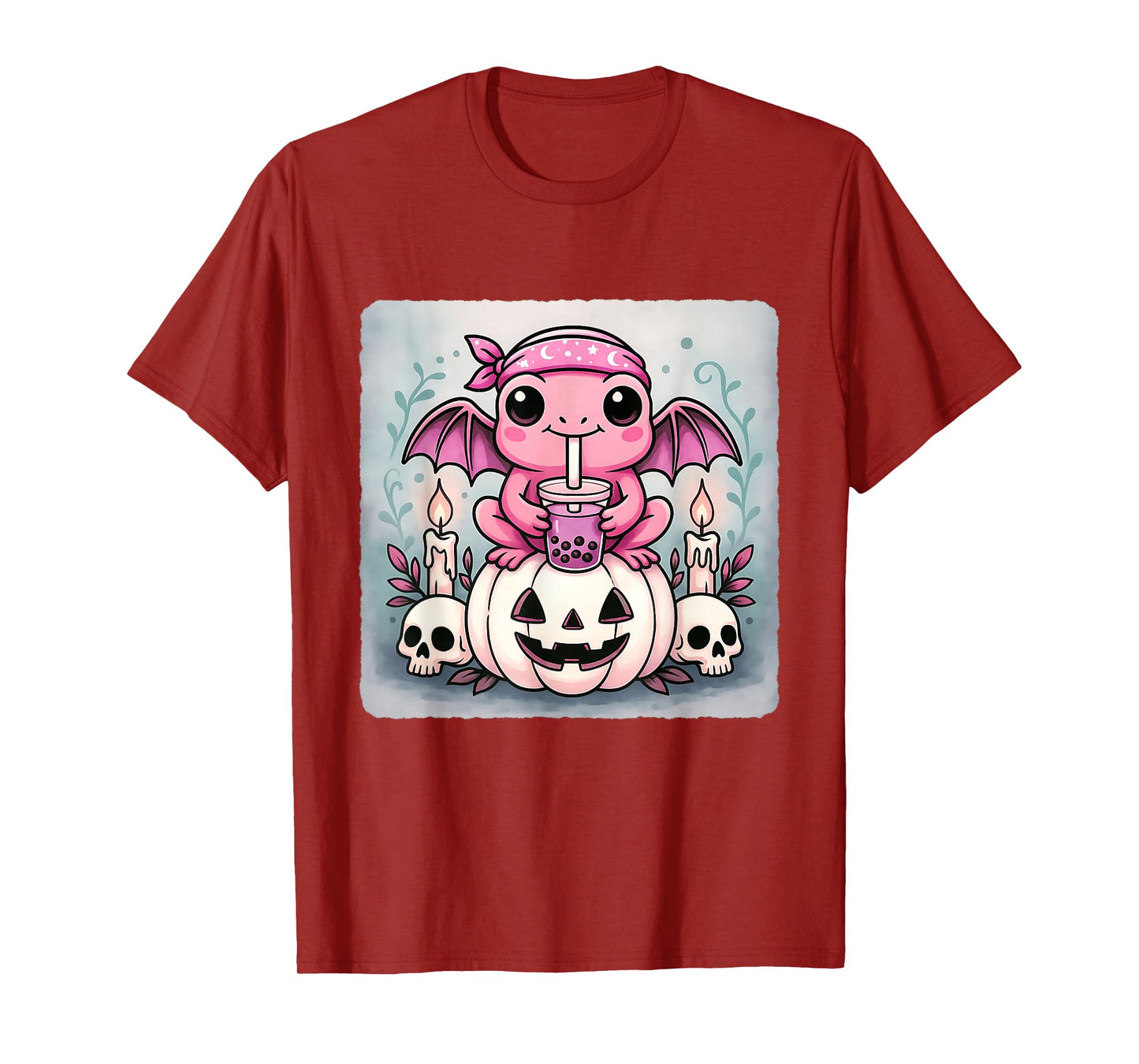 Frog Bat Kawaii Pastel Goth Creepy Cute Skeleton T-Shirt