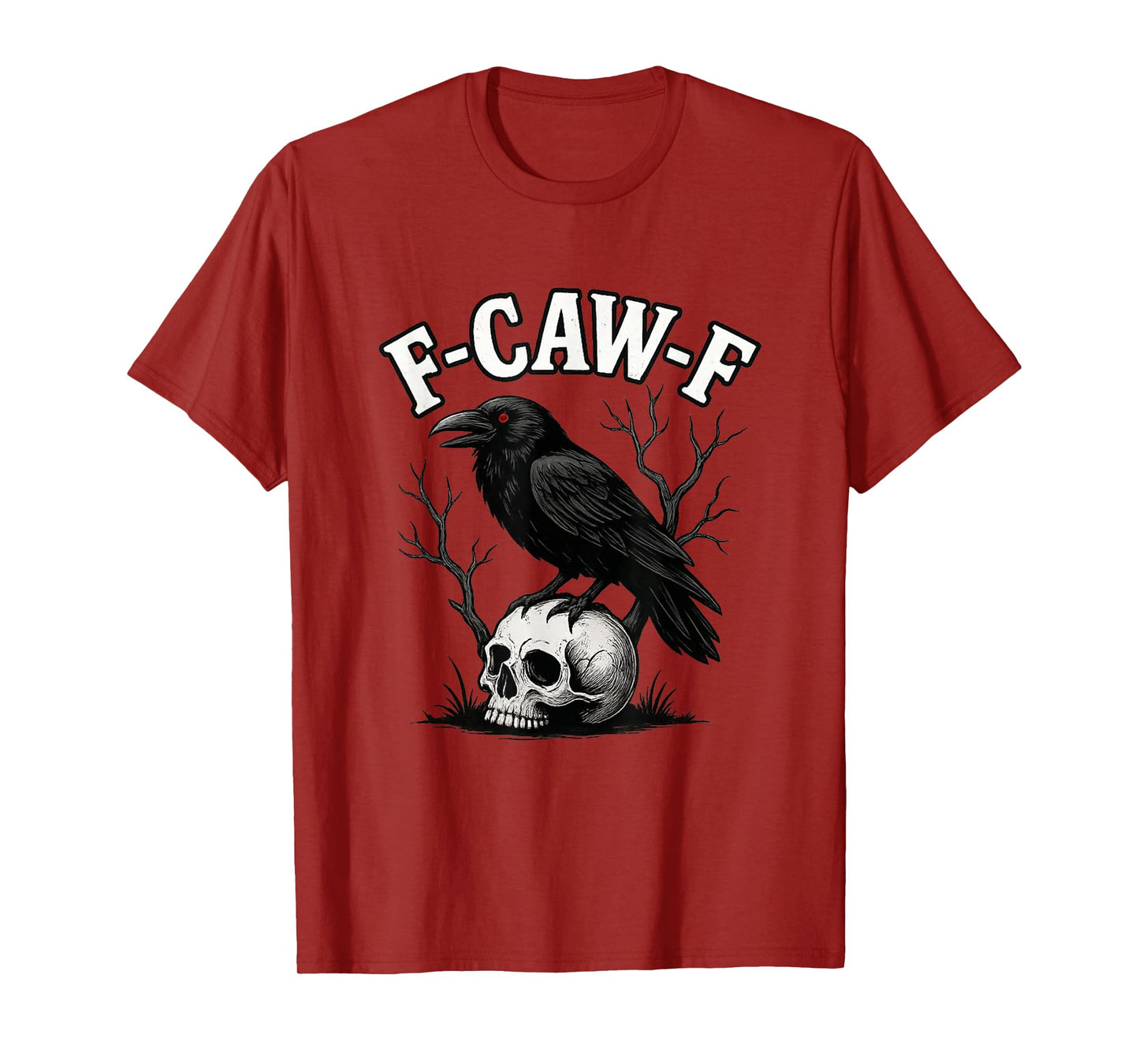 Black Crow, F-Caw-F Funny Black Bird T-Shirt