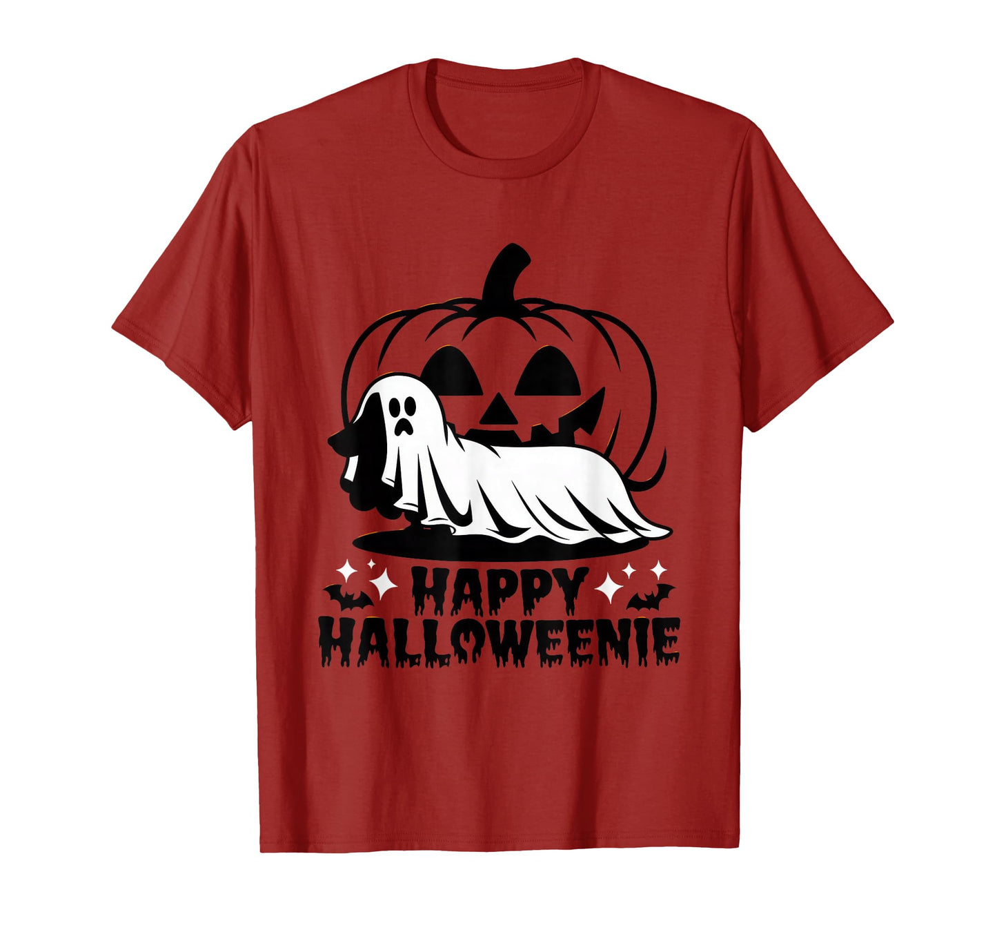 Happy Halloweenie Tshirt Women Men Wiener Monster Party T-Shirt