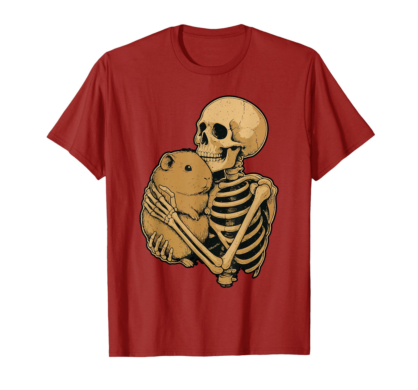 Skeleton Guinea Pig Halloween Rodent Animal Wildlife Spooky T-Shirt