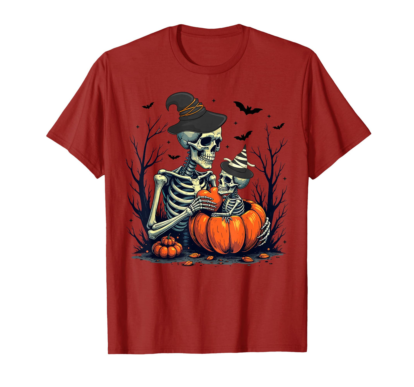 Skeleton Pregnancy Announcement Mom Women Halloween T-Shirt