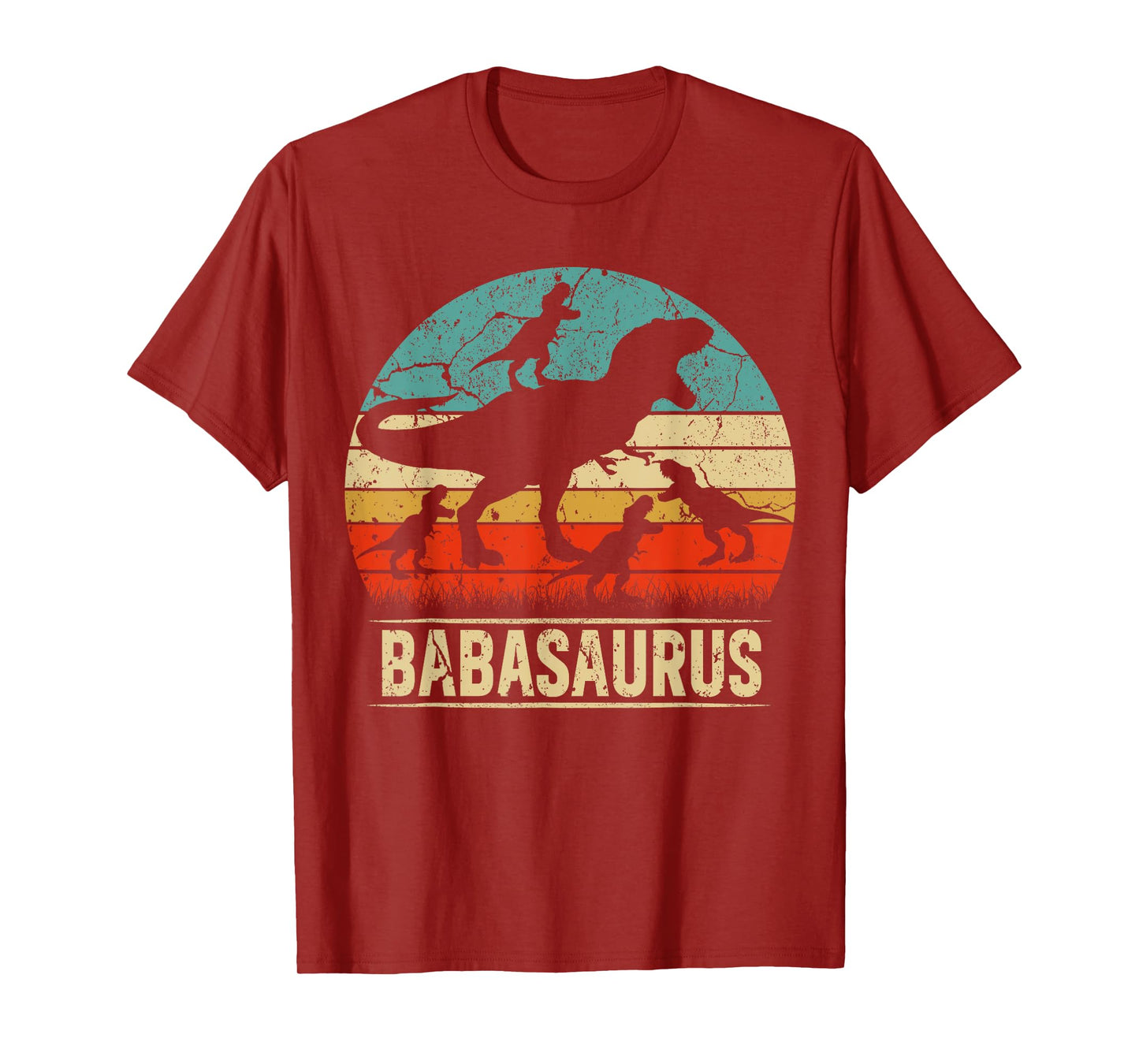Baba Dinosaur T Rex Babasaurus 4 kids Family Matching T-Shirt