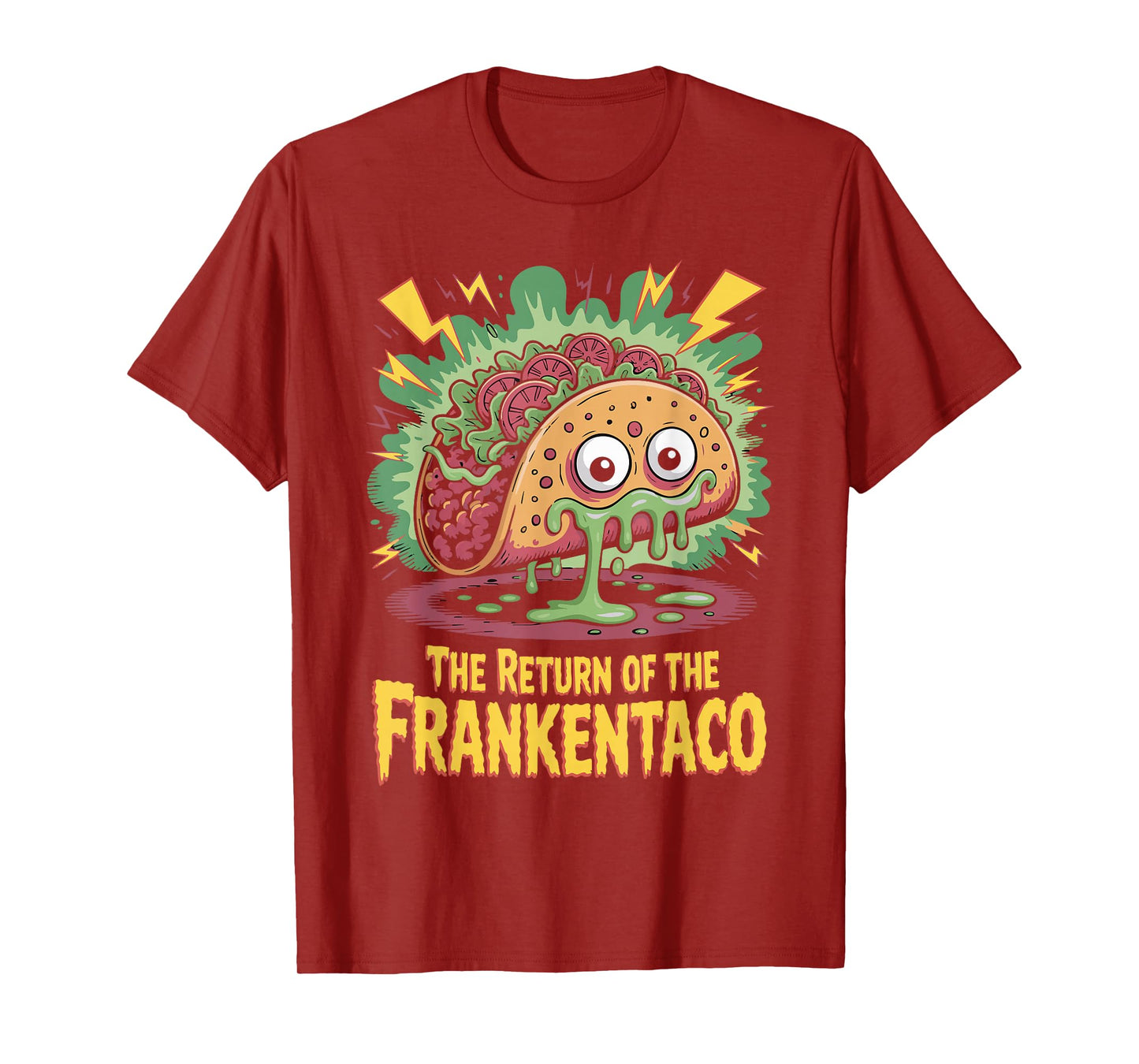 The Return of Franken Tacos Horror Parody T-Shirt