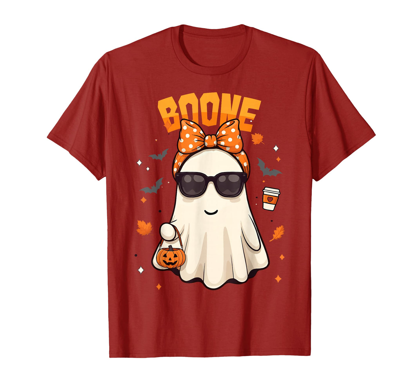 Retro Boo Boone Girls First Name Funny Halloween Ghost 2025 T-Shirt