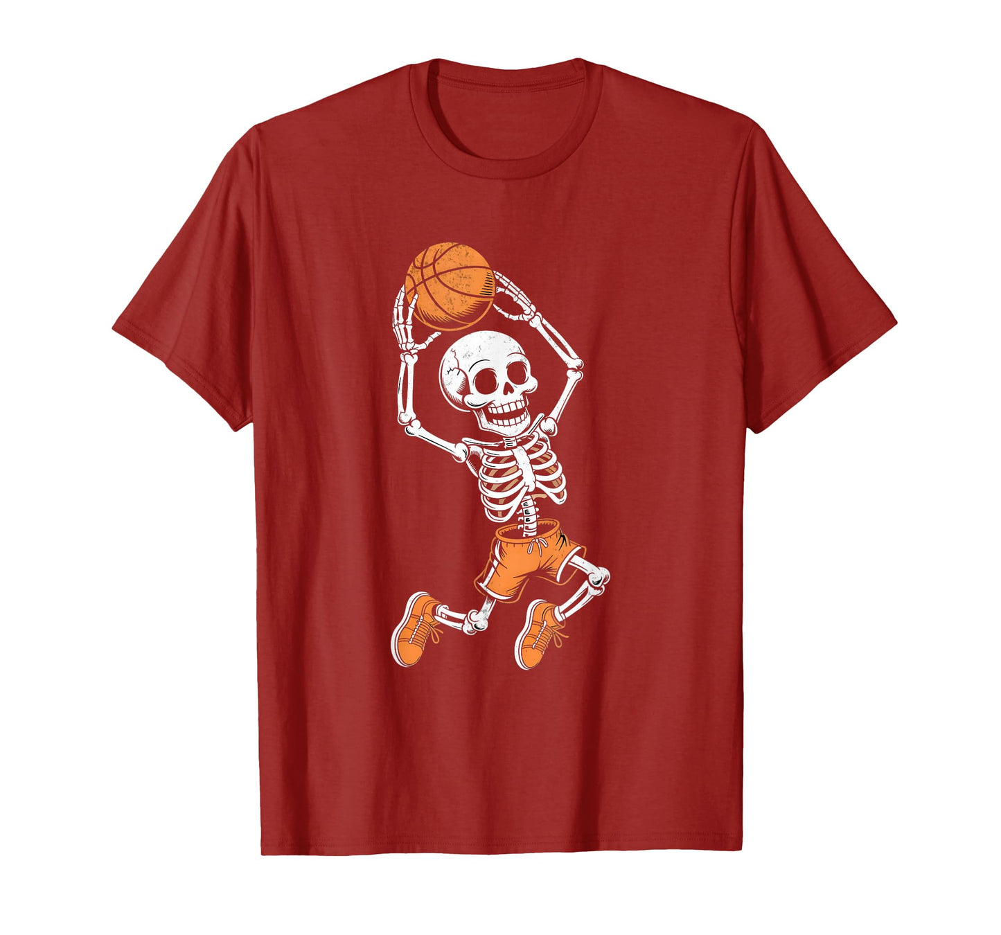 Skeleton Basketball Player Halloween T-Shirt