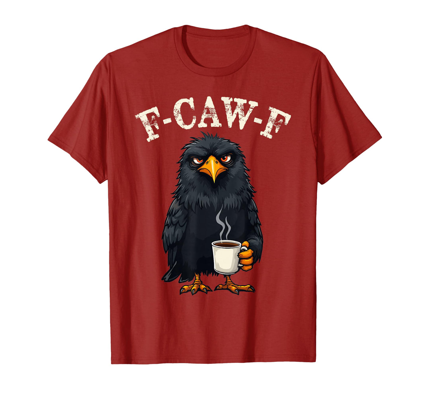 Black Crow, F-Caw-F Funny Black Bird T-Shirt