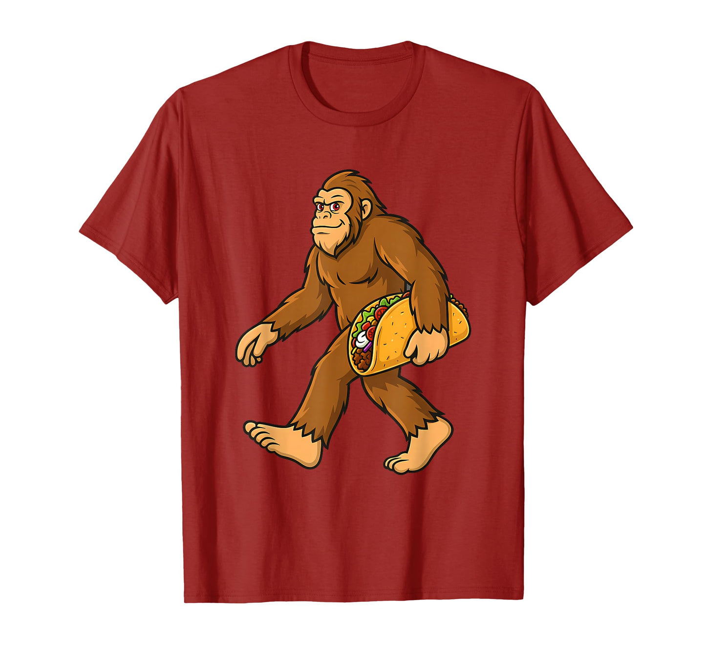 Bigfoot Taco Lover Sasquatch Cinco De Mayo Mexican Food T-Shirt