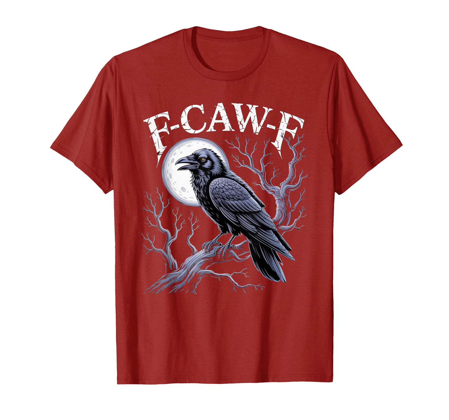 Black Crow, F-Caw-F Funny Black Bird T-Shirt