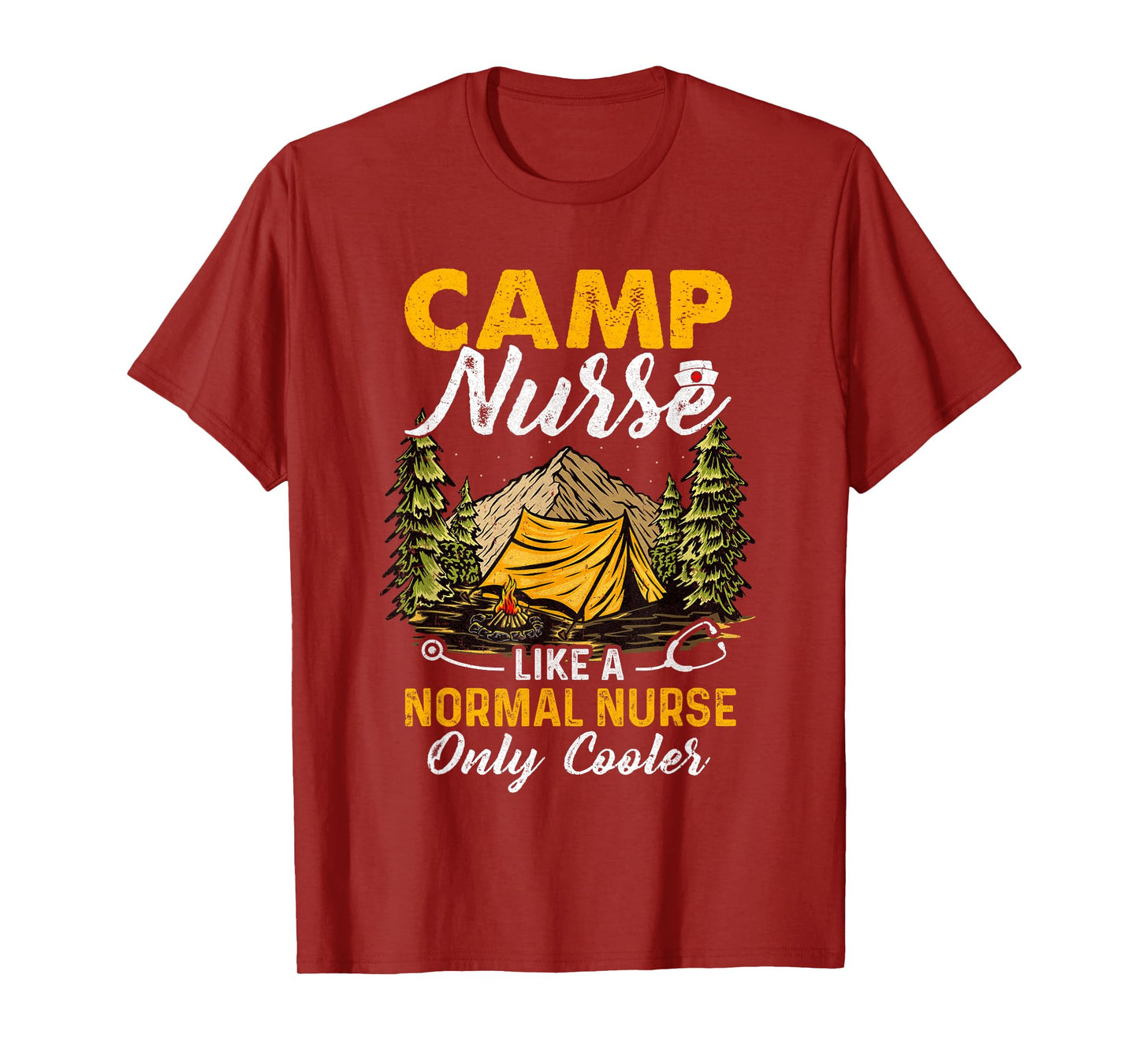 Funny Camp Nurses For Summer Camping Nursing T-Shirt
