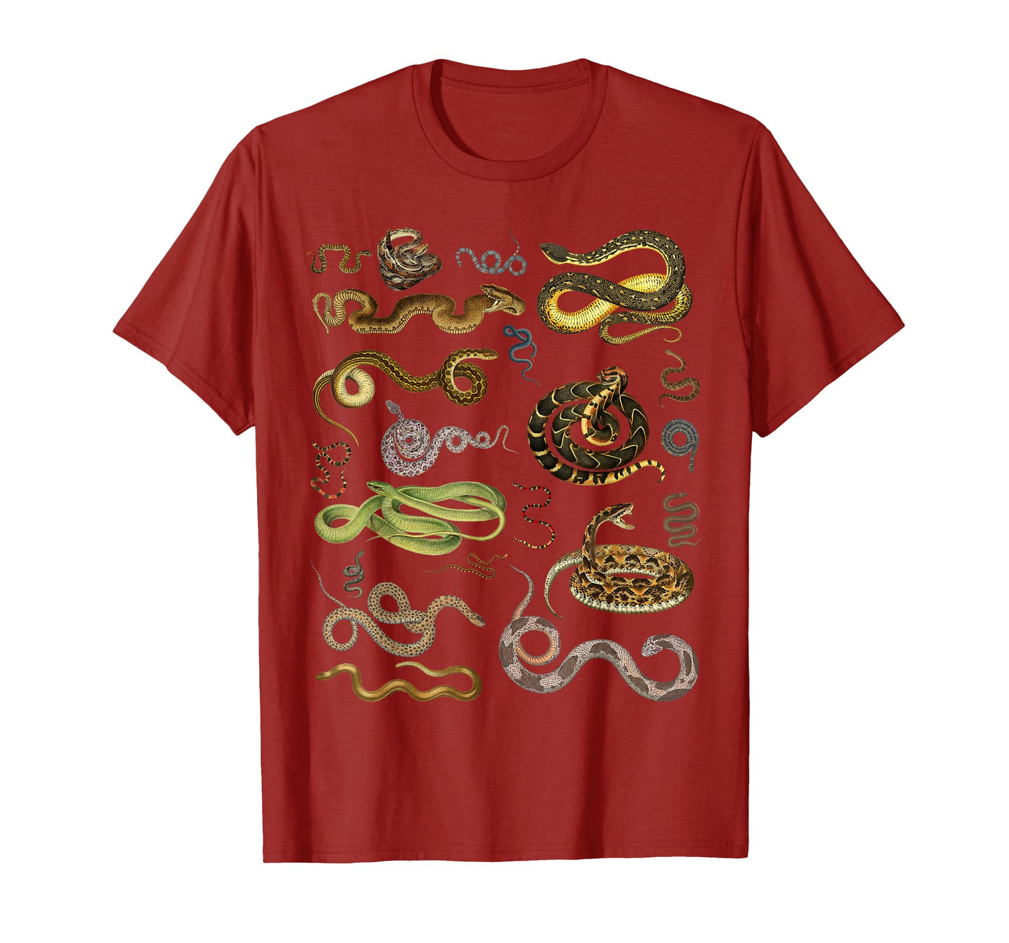 Types Of Snakes Herpetologist Educational Kids Boys Girls T-Shirt