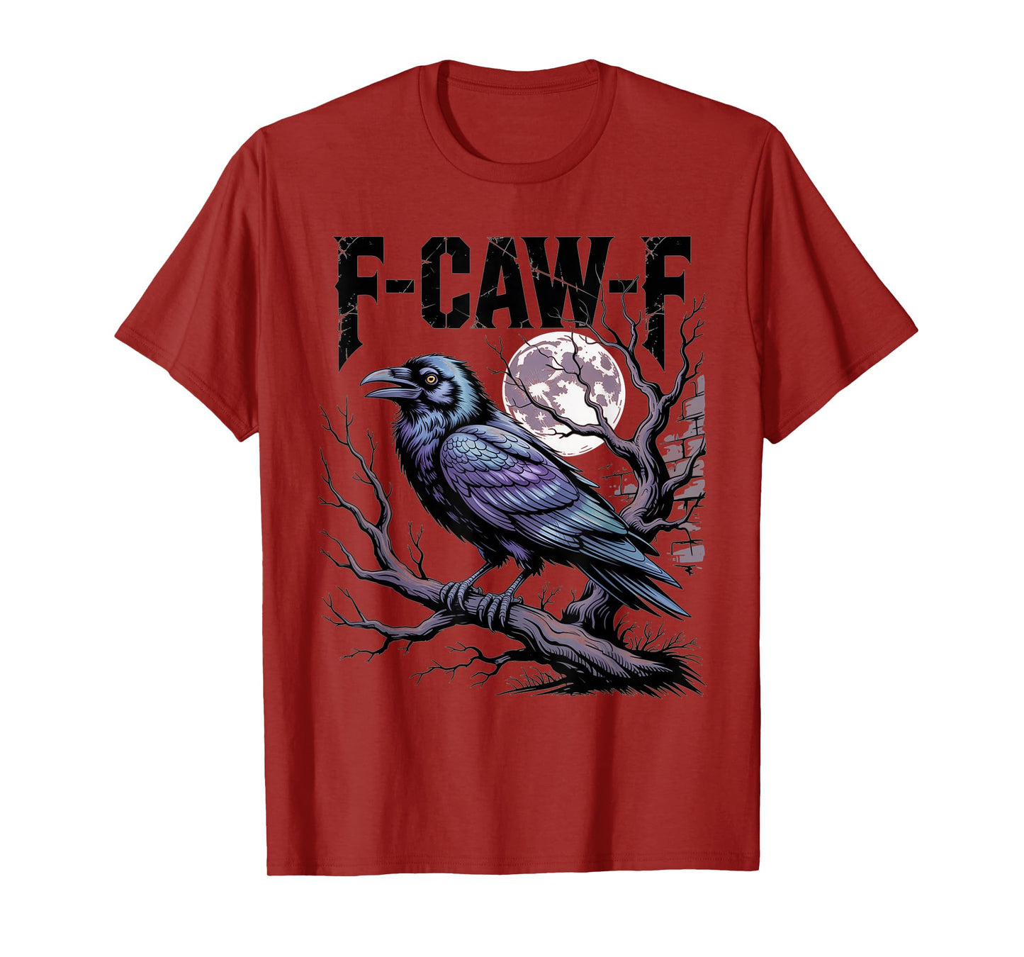 F-Caw-F Raven Moon Branch Halloween Shirt for Fans T-Shirt
