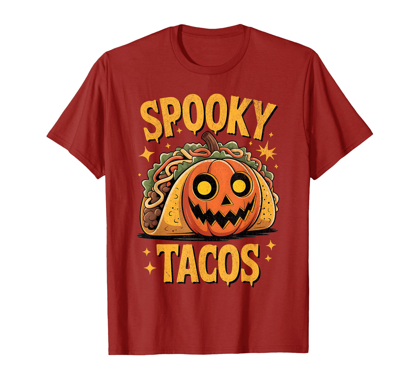 Spooky Tacos – Halloween Taco with Pumpkin Design for Nation T-Shirt