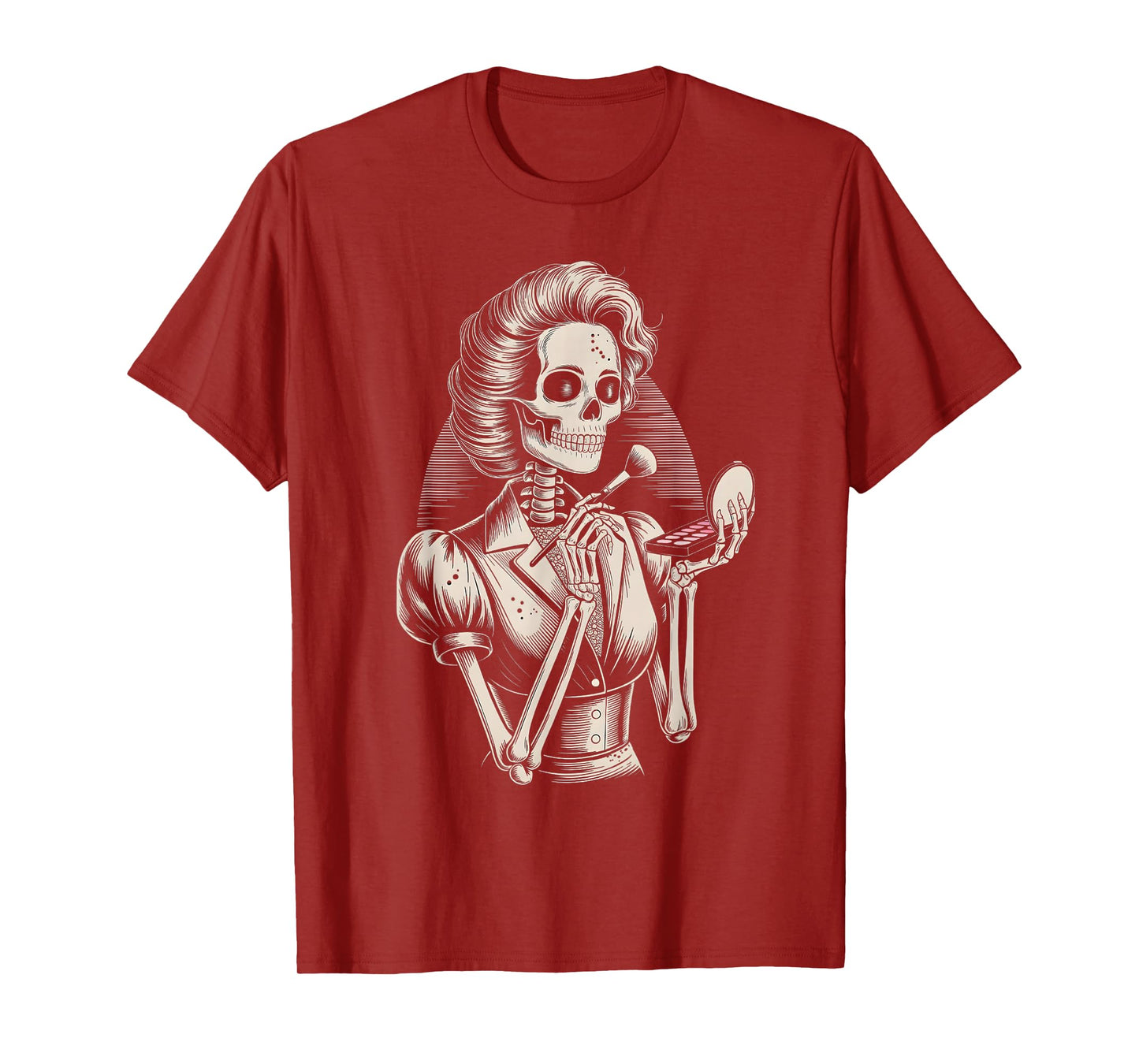 Vintage Skeleton Makeup Artist T-Shirt