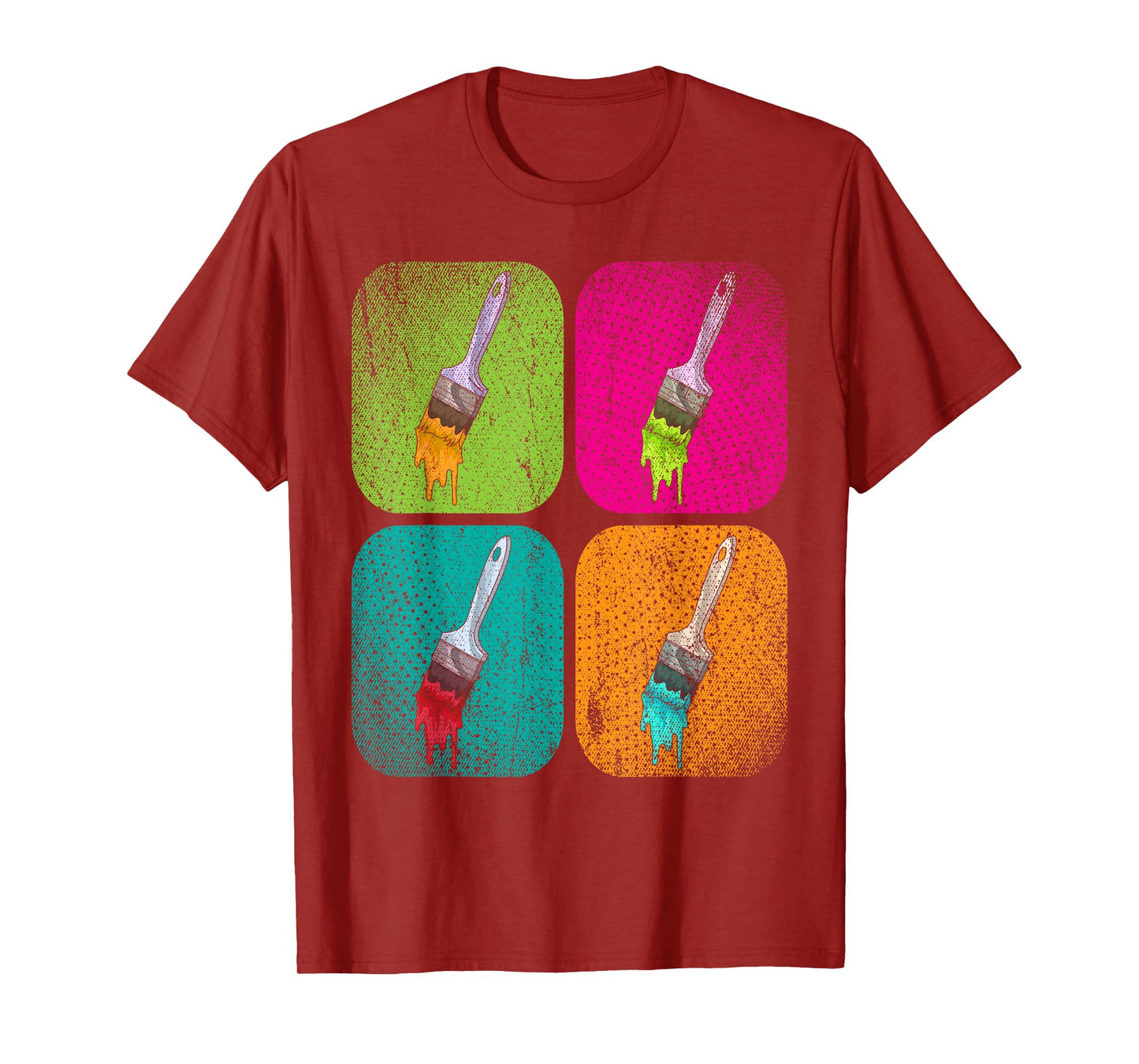 Colorful Paints Art Painting Brush Drawing Pop Art Artist T-Shirt