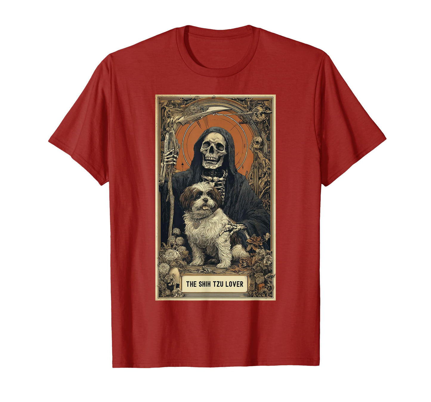 Shih Tzu Lover Tarot Card Easy Last Minute Halloween Idea BD T-Shirt