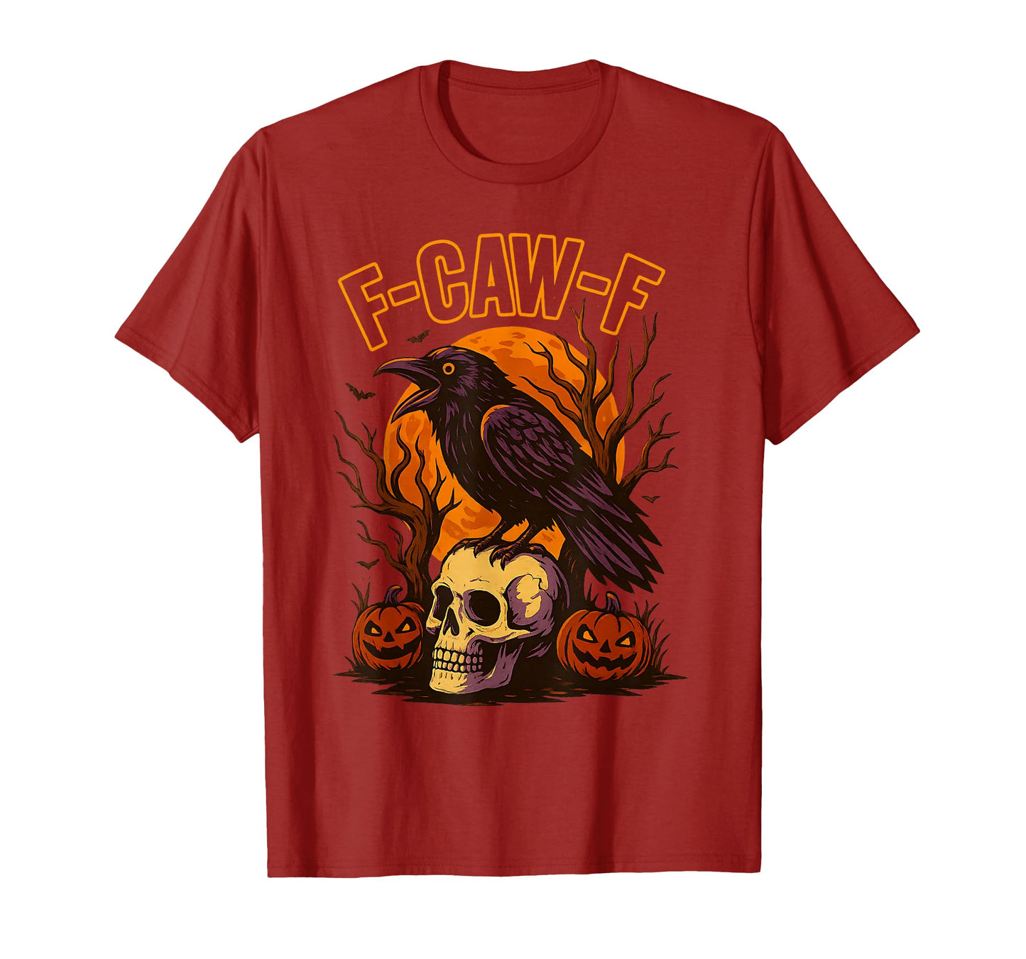 Halloween f caw f Black Bird f-caw-f Crow Women Men T-Shirt