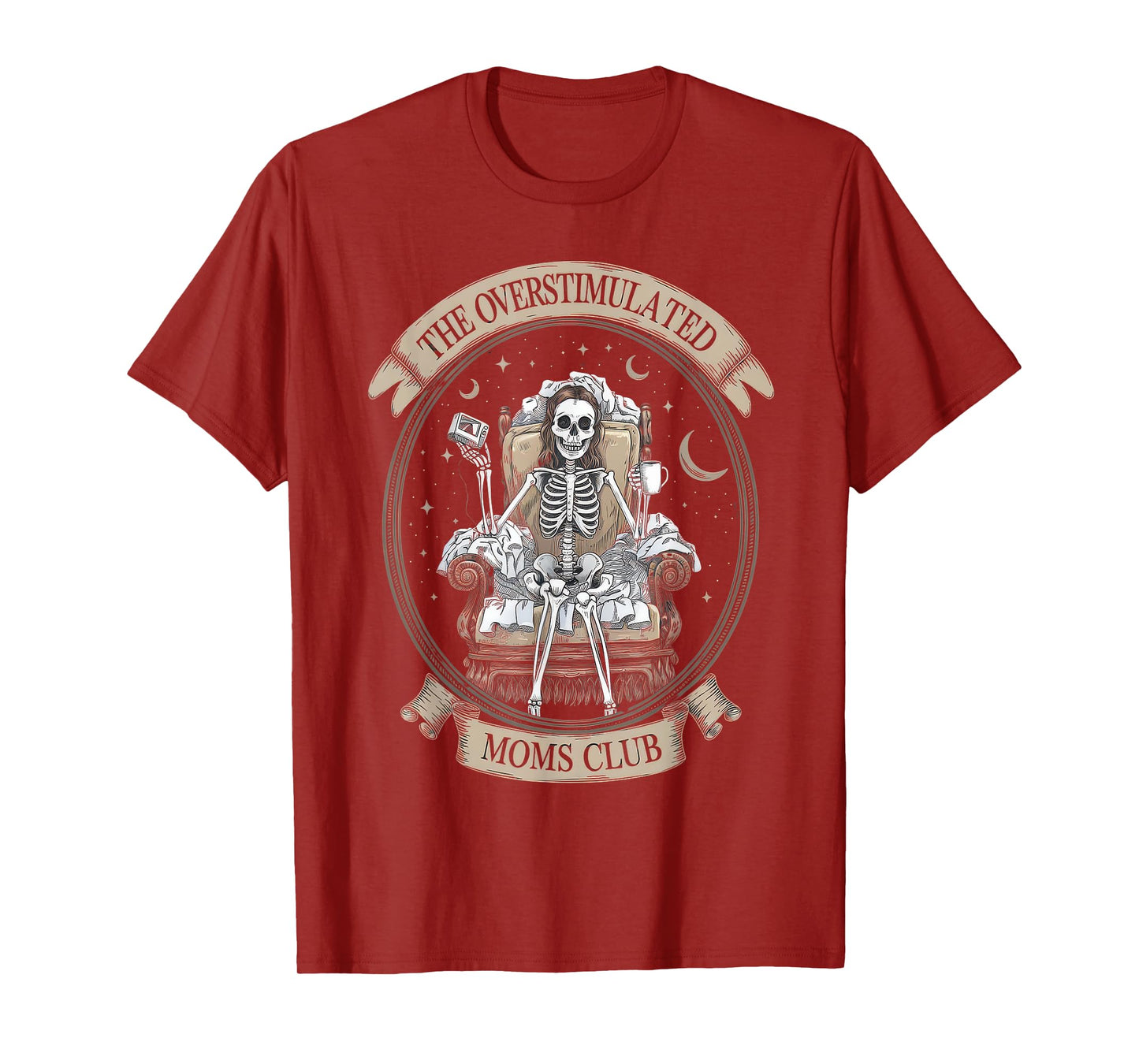 Overstimulated Moms Club Tshirt Mom Depression Mental Health T-Shirt