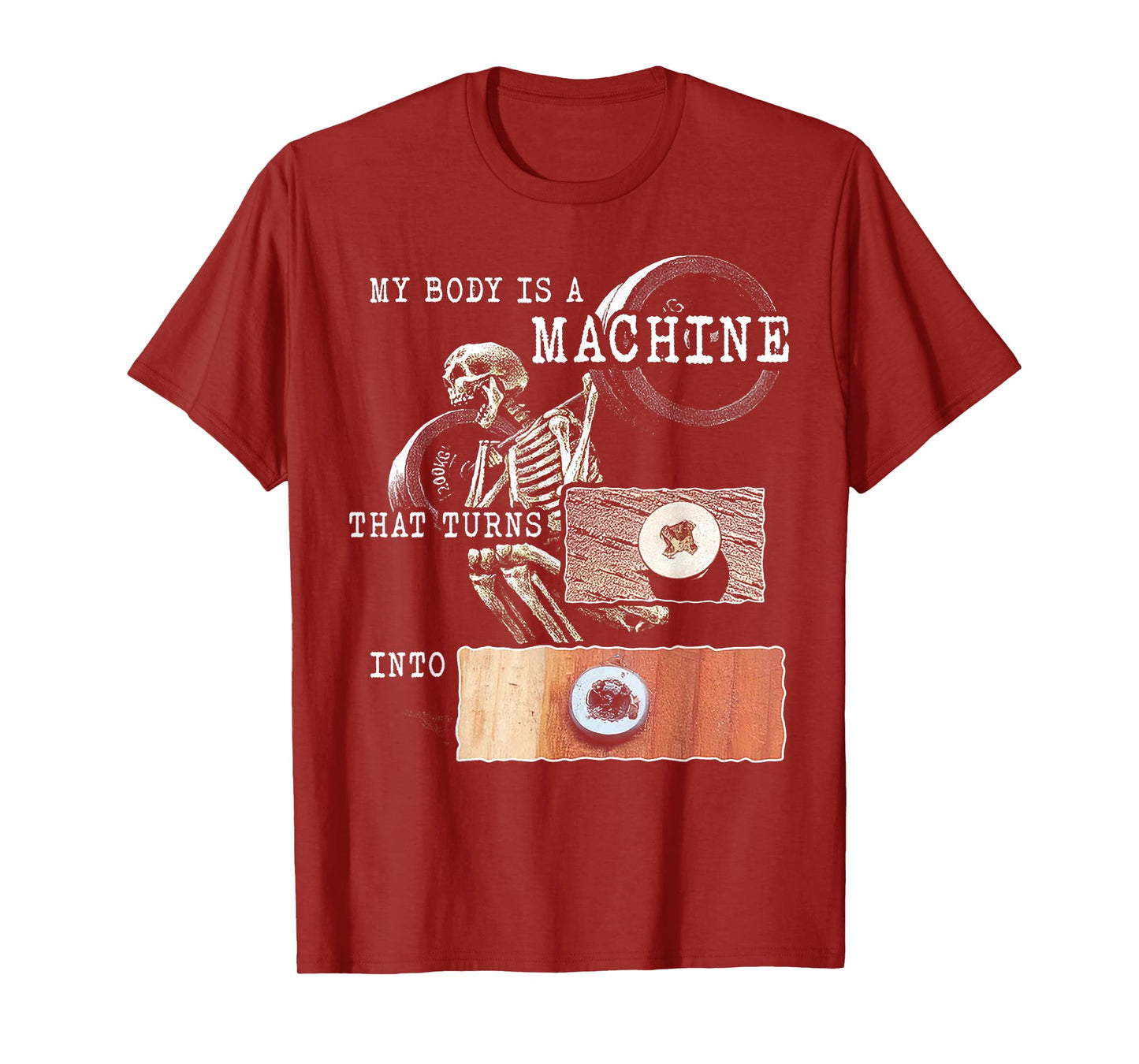 My Body is a Machine - Skeleton Mechanics T-Shirt