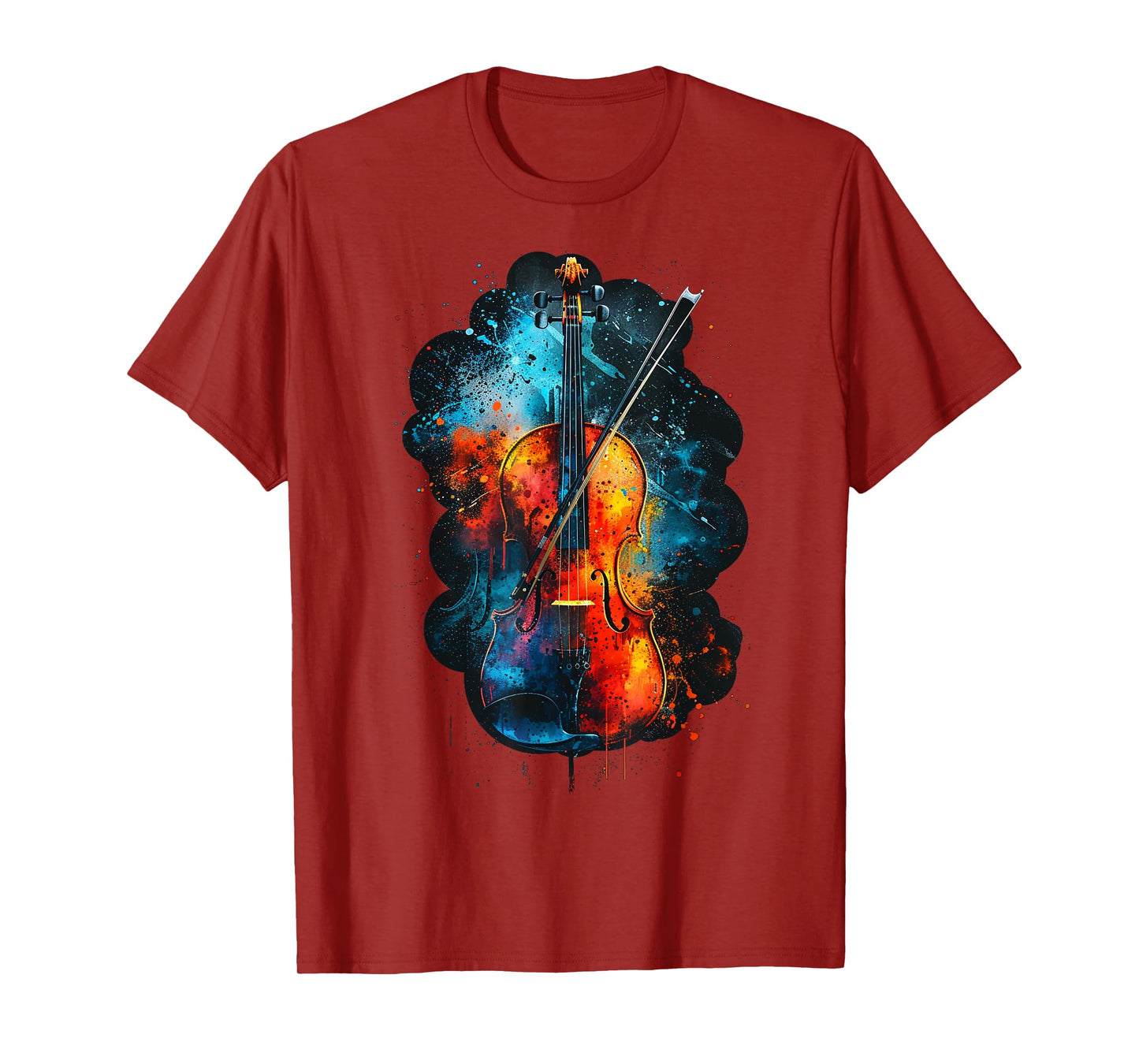 Cool Colorful Viola musician T-Shirt