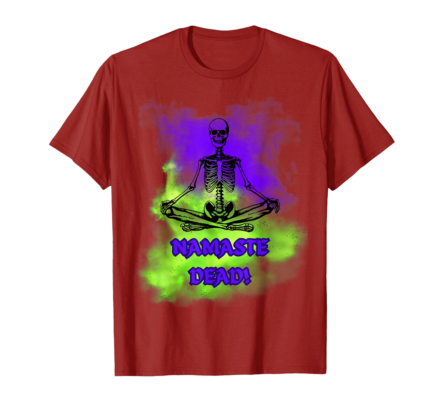 Skeleton Yoga Halloween – Funny Namaste Dead Meditation T-Shirt