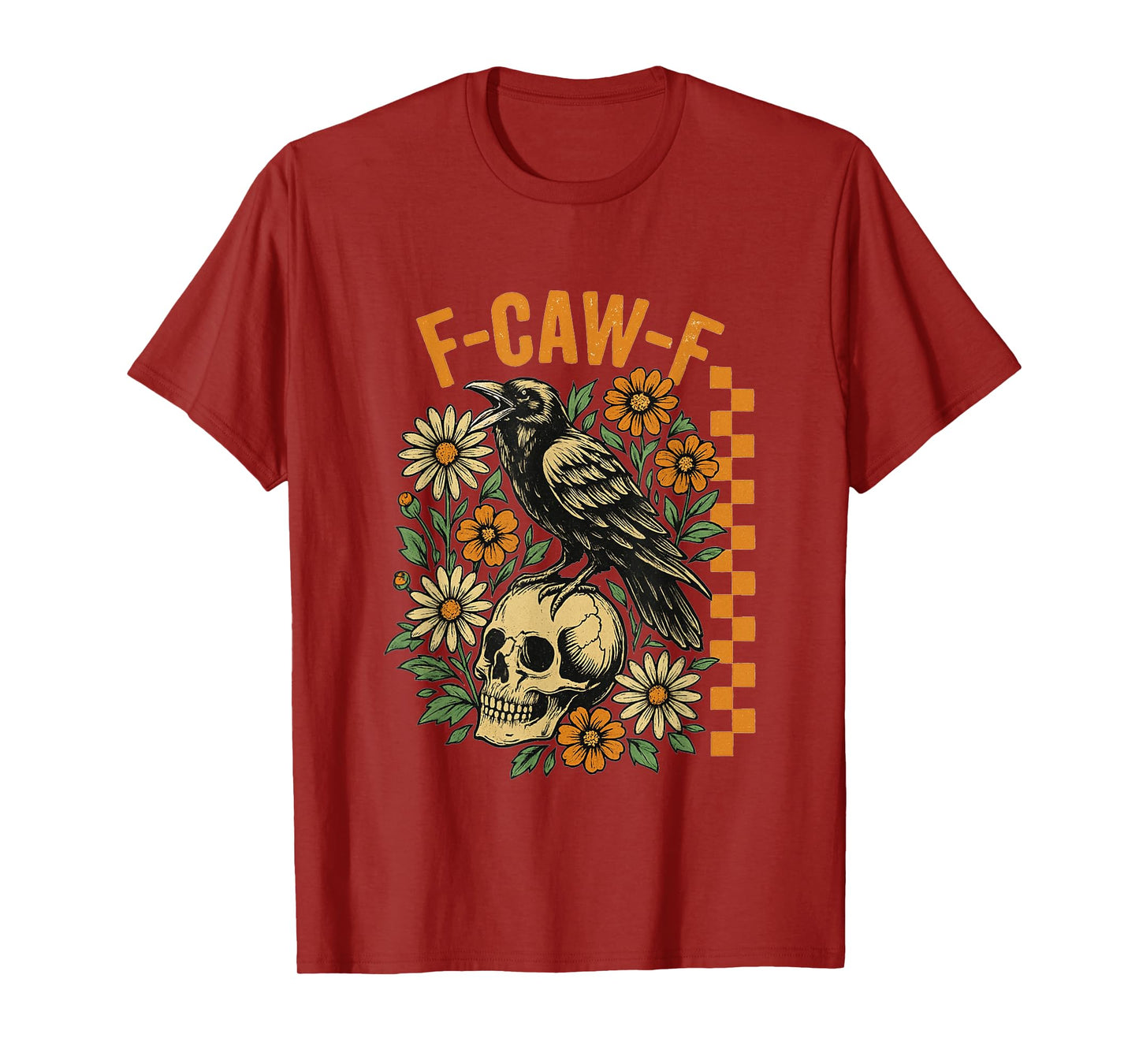 F-Caw-F Humor Raven Meme Black Crow Bird Inappropriate Joke T-Shirt