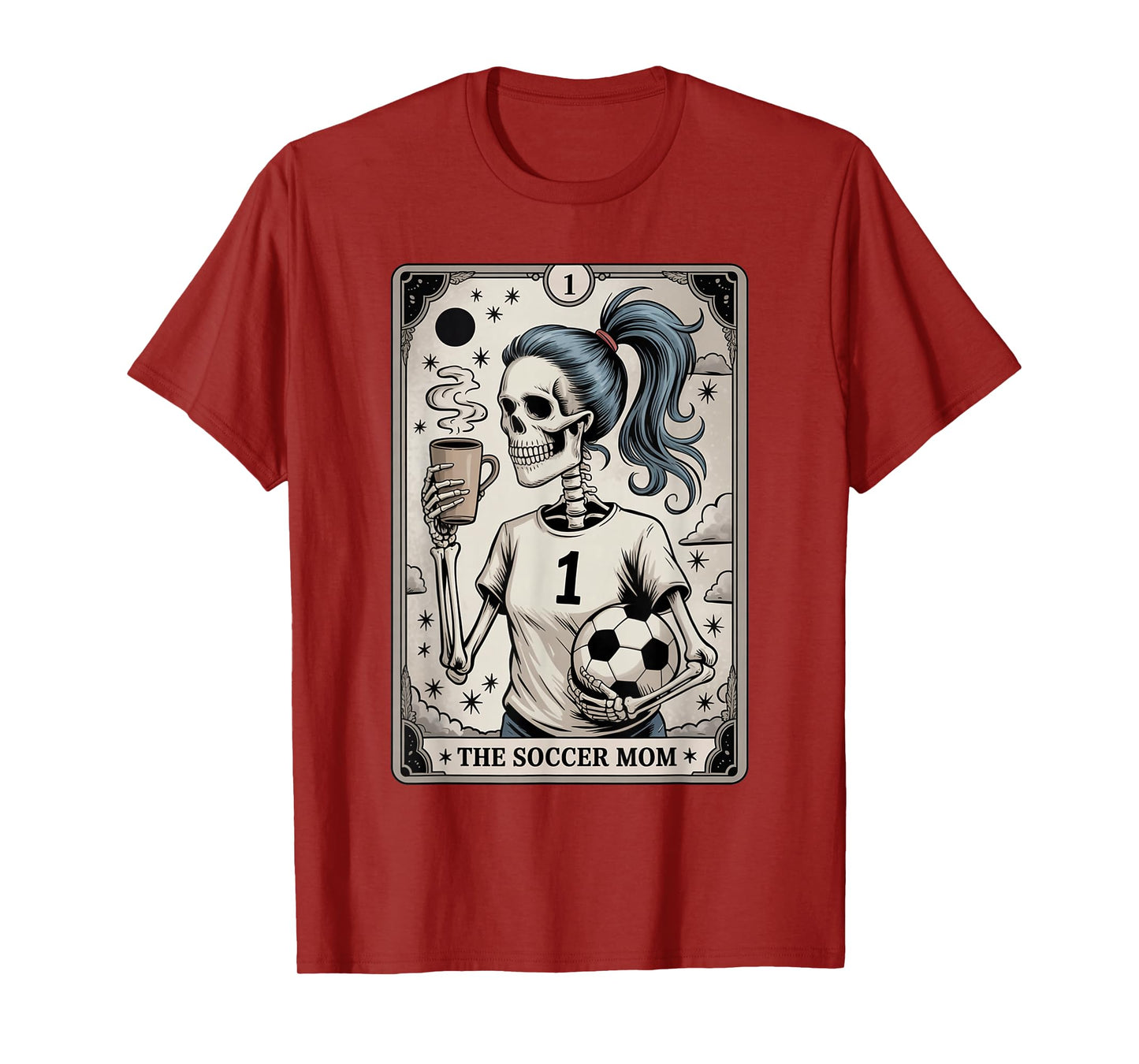 Soccer Mom Tarot Card, Vintage Halloween Soccer Mama T-Shirt