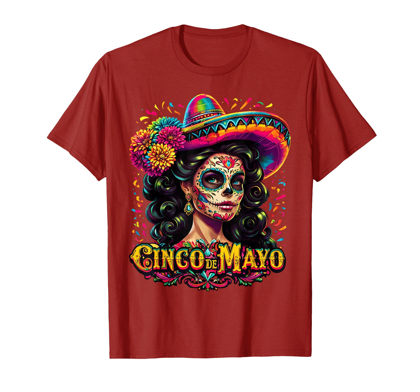 Cinco De Mayo Mexican Fiesta 5 De Mayo Women Girl Sombrero T-Shirt