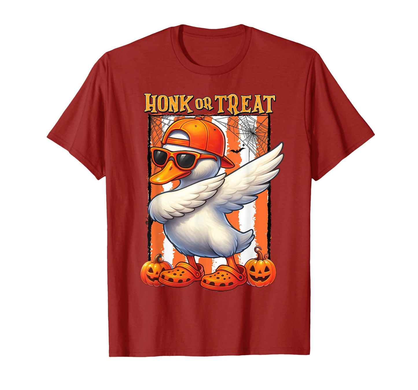Honk Or Treat Funny Spooky Goose Halloween Costume Kids Boys T-Shirt