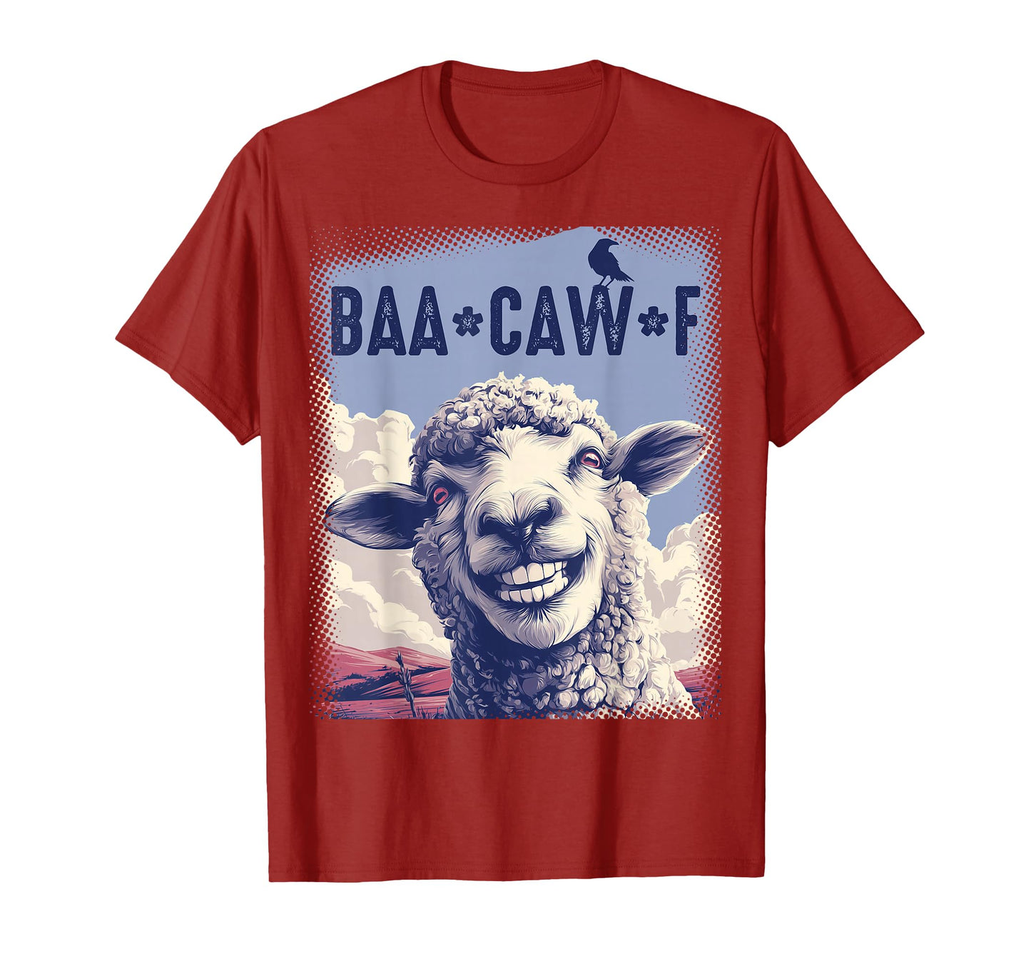 Sheep Baa + Crow Caw Back Off Pun Tee for Introverts & Teens T-Shirt