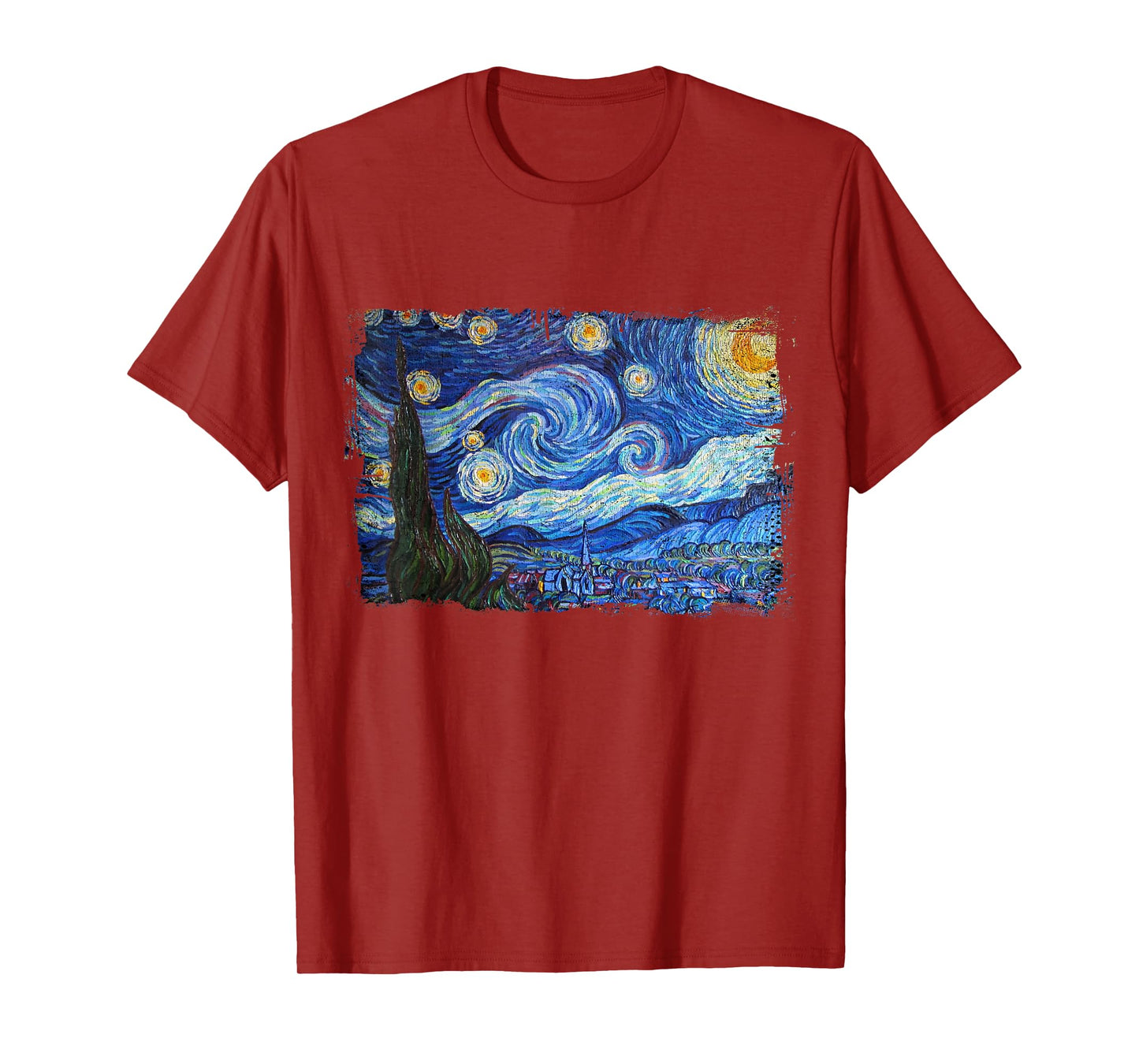 Starry Night by Vincent Van Gogh Famous Painting T-Shirt