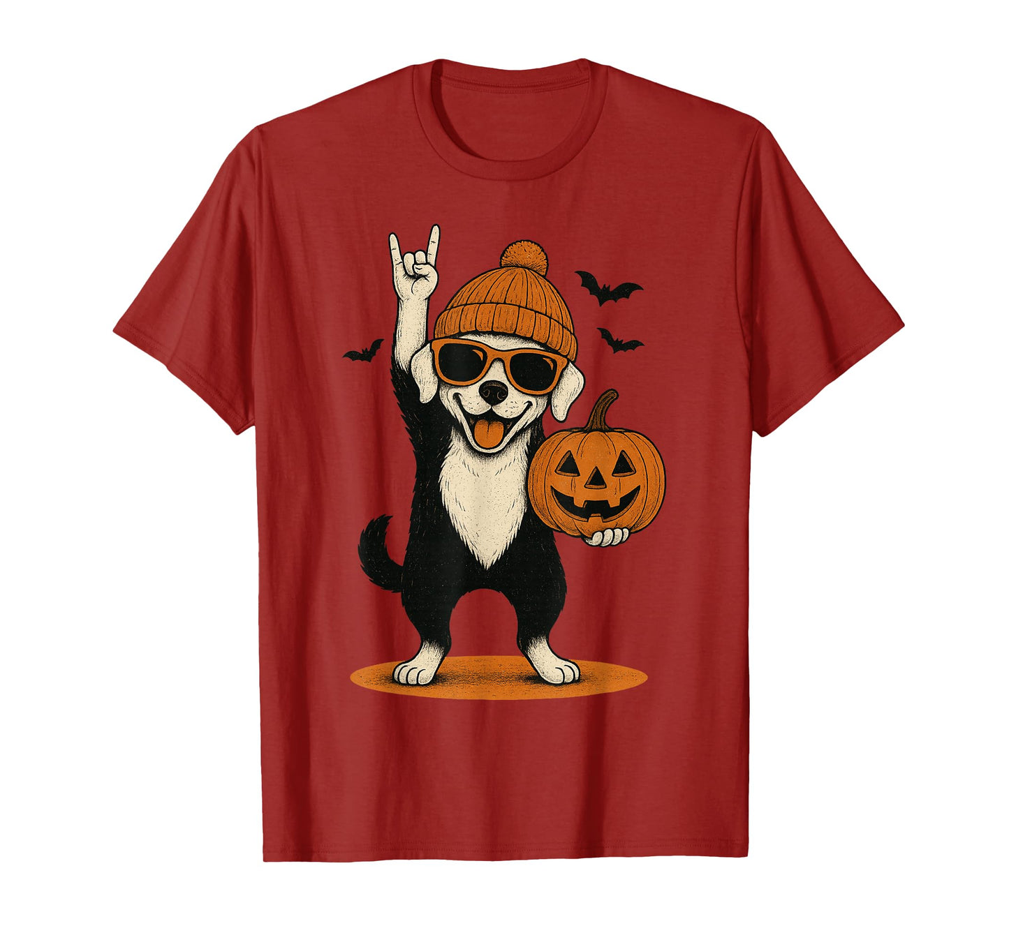 Cute Dog Men Women Kids Halloween Pets Pumpkin Funny Dogs T-Shirt