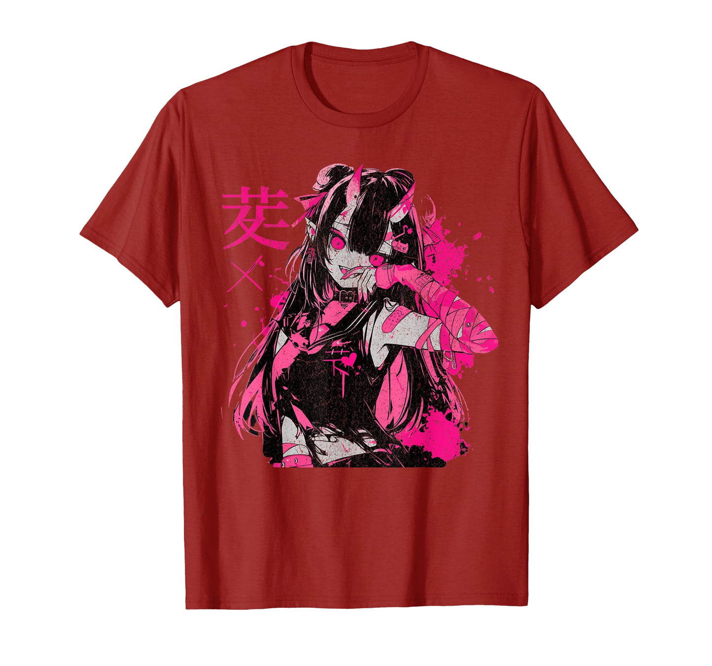 Alternative Vaporwave Gothic Sad Alt Grunge Woman Goth Grunge Demon Anime Girl Waifu Horror Alt Aesthetic T-Shirt