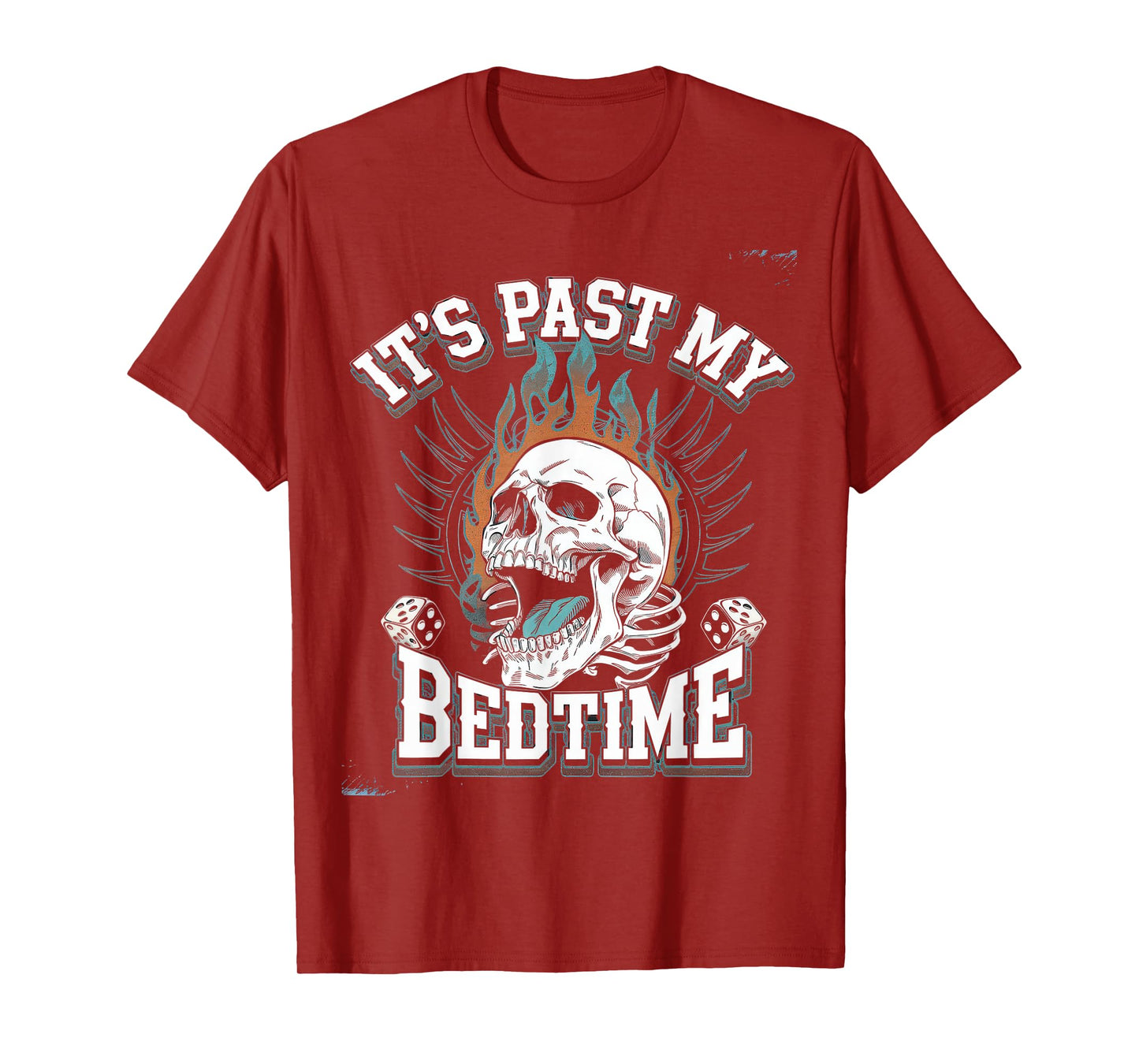 Funny Tshirt Men Humor Skeleton Meme Sarcastic Ironic Tired T-Shirt