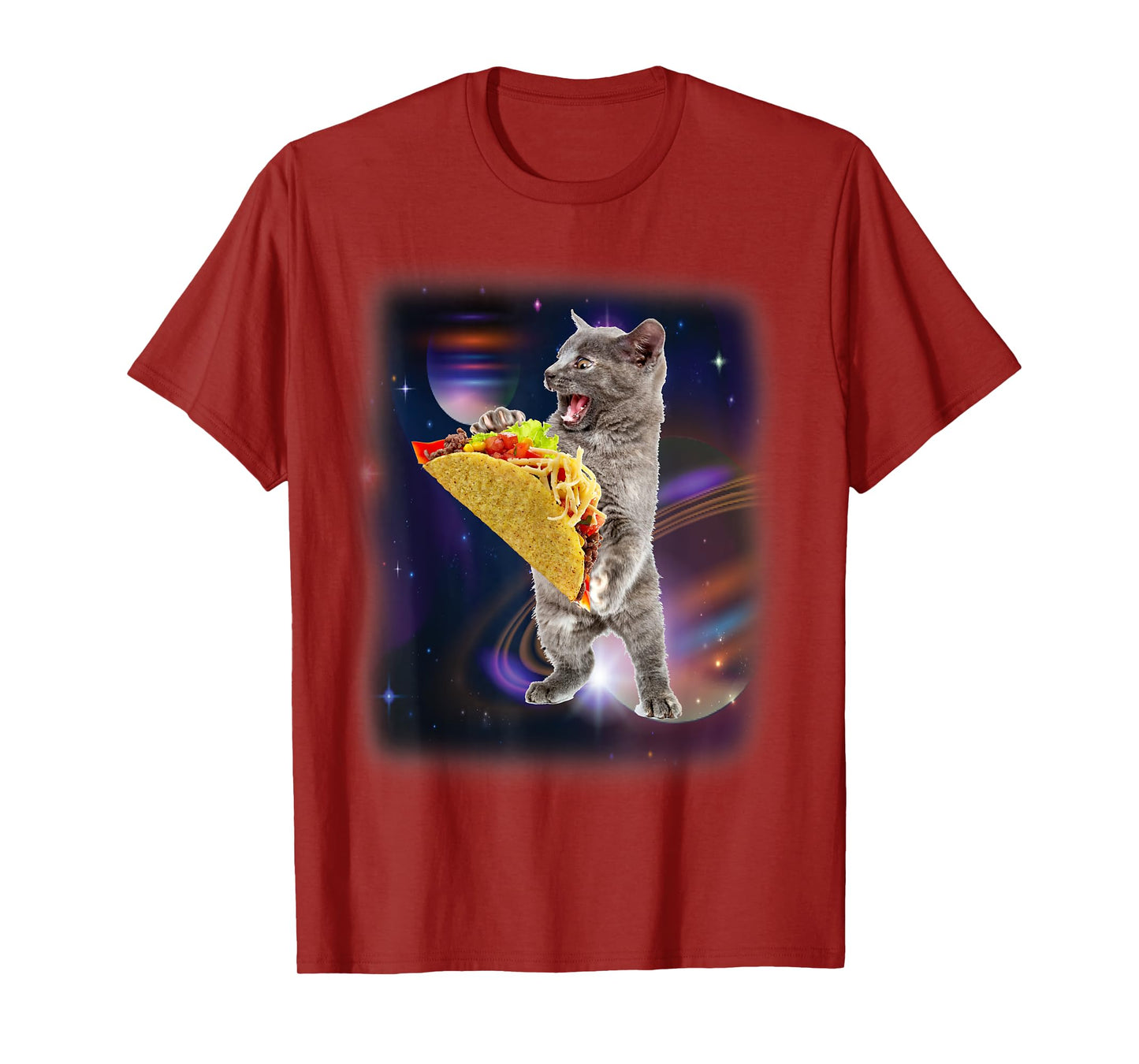 Cat Taco In Space Funny T-shirt For Cat And Taco Lovers T-Shirt for Men Women Kids