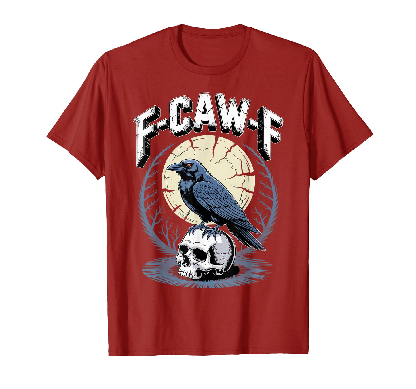 F-CAW-F Raven Lovers Gothic Style Halloween Vibe T-Shirt