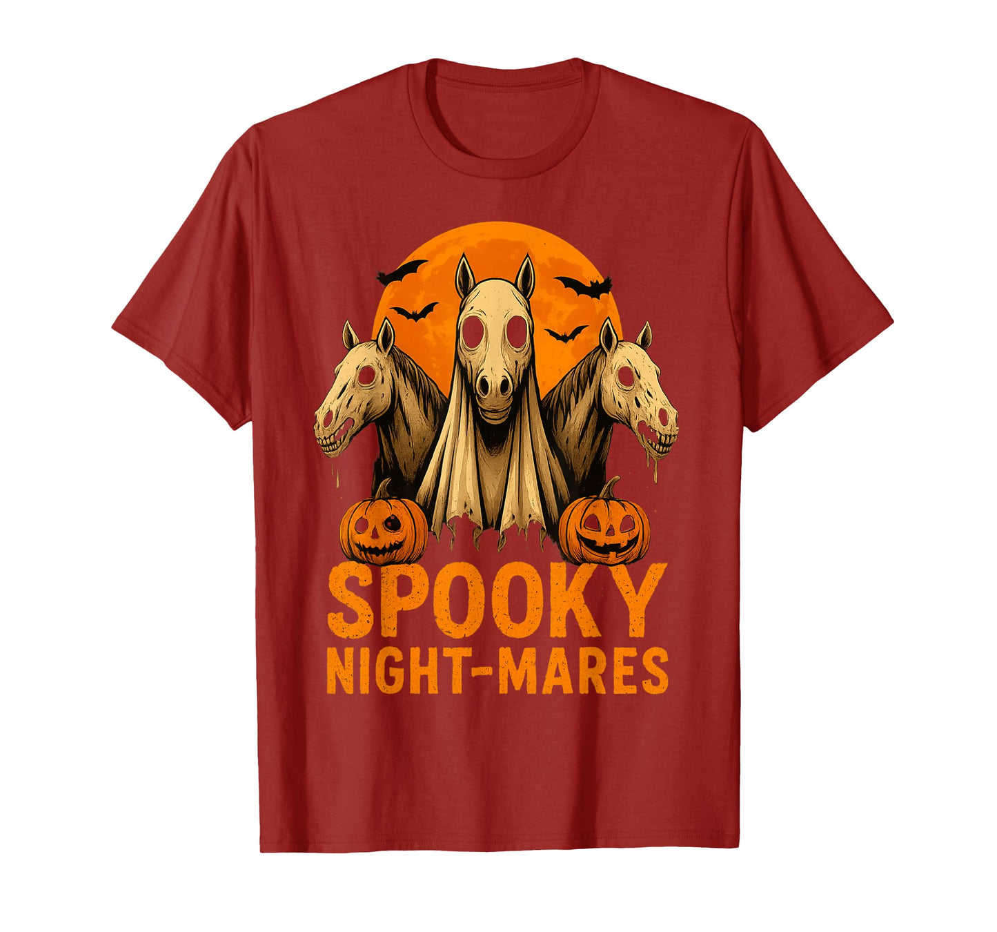 Spooky Night-Mares Halloween Spooky Season Funny Horses T-Shirt