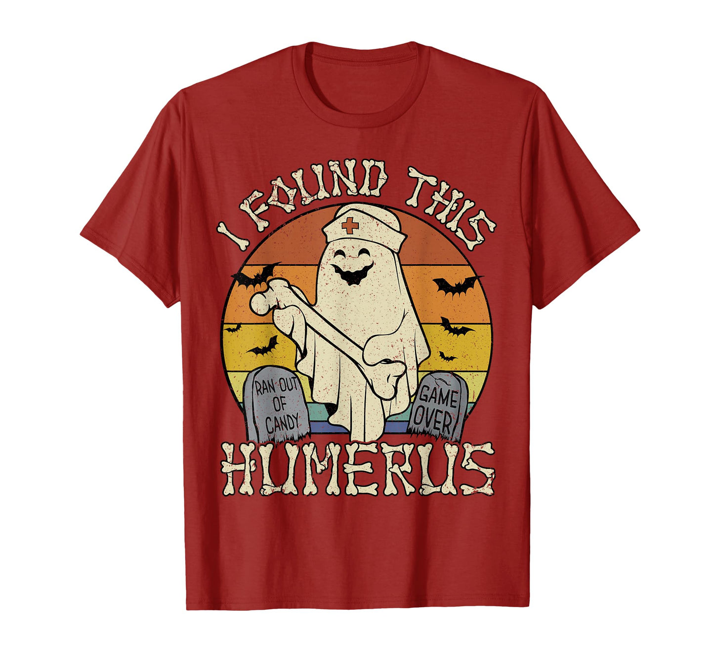 I Found This Humerus Funny Ghost Halloween T-Shirt