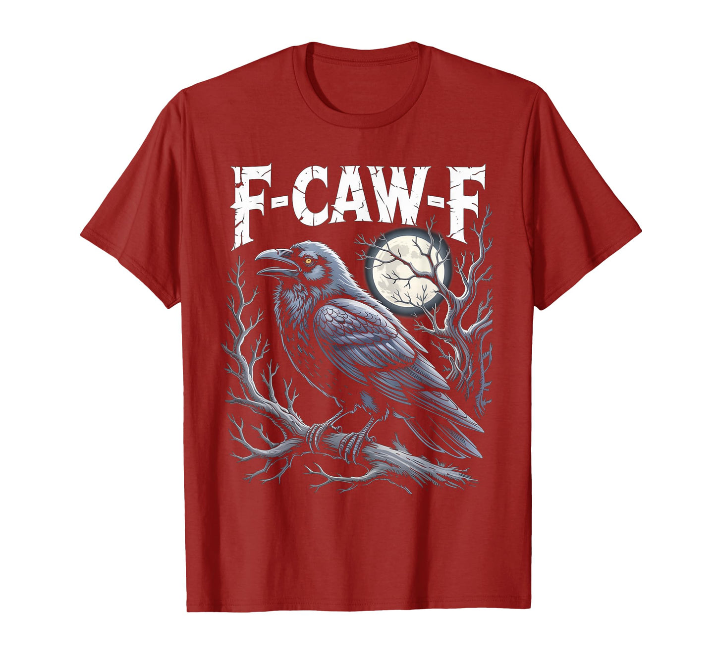 Cawf Funny Raven Graphic for Bird Lovers and Caw Fans T-Shirt