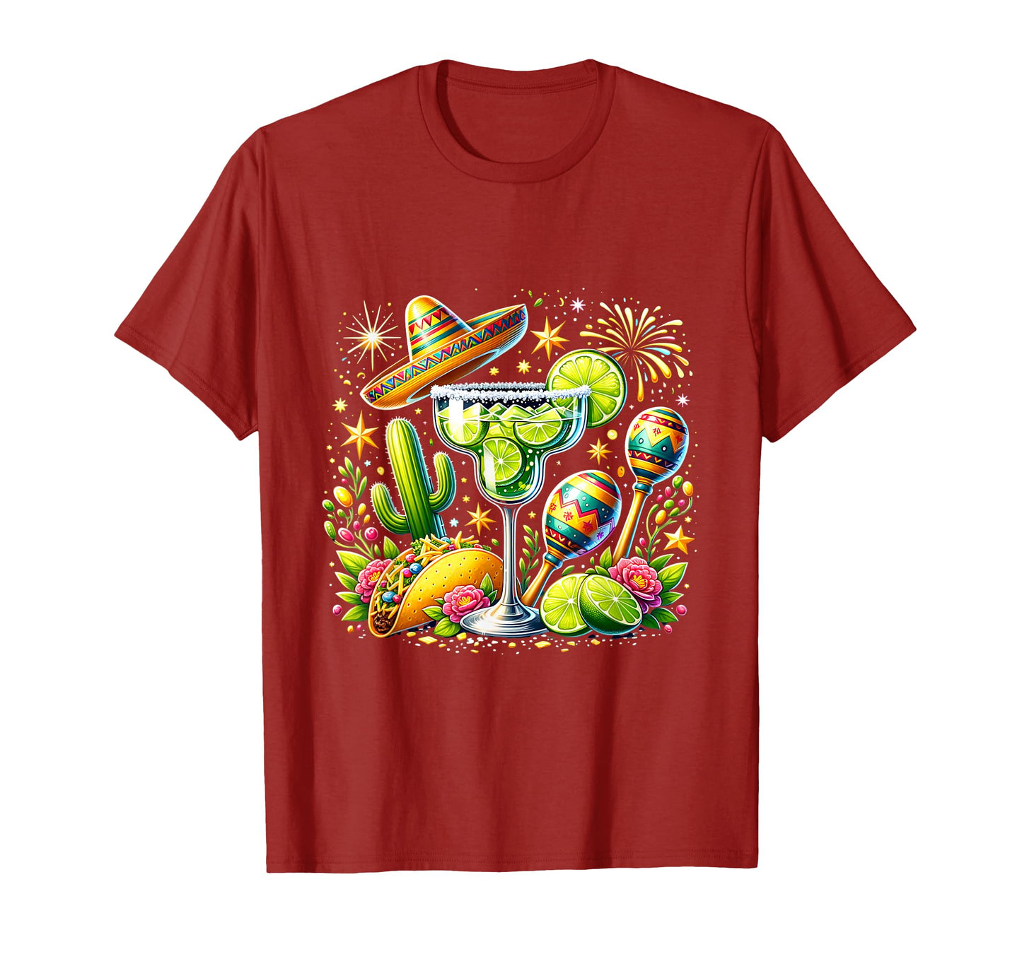 Taco Party Fiesta Sombrero Margarita Fun T-Shirt