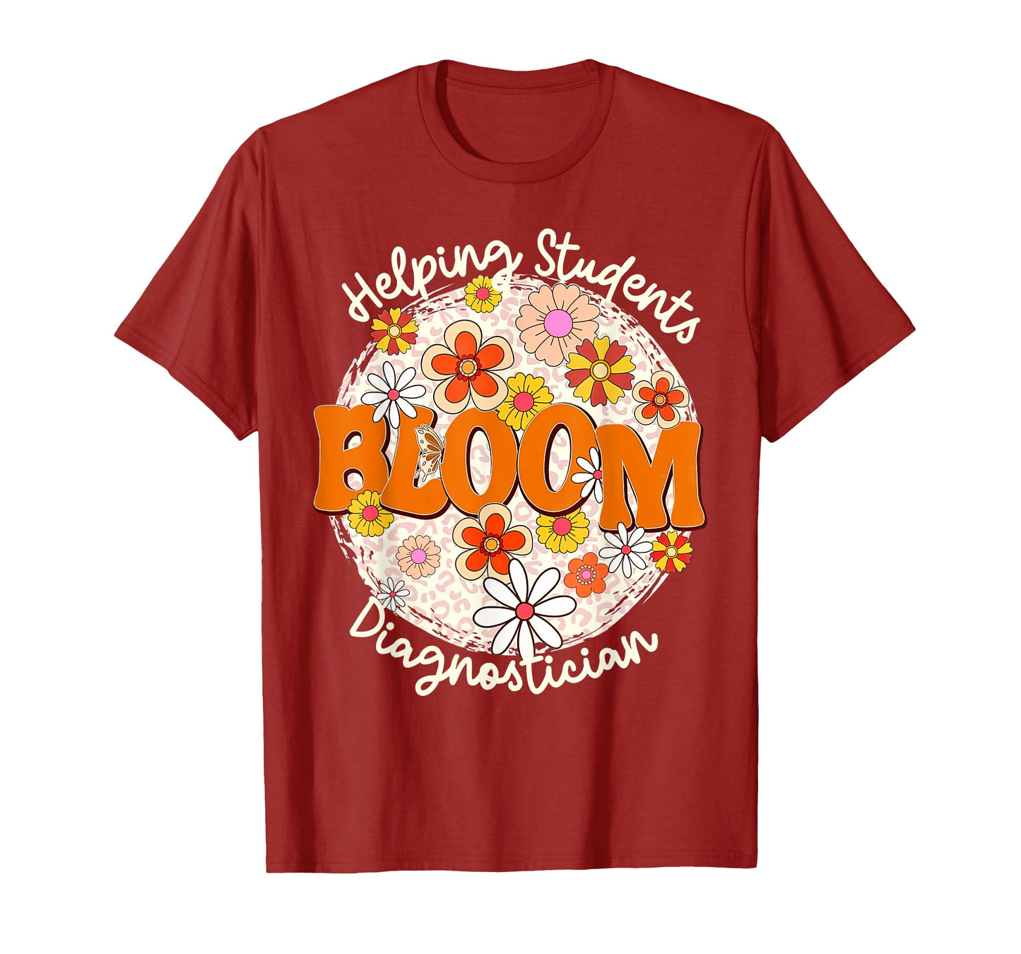 Floral Diagnostician Educational DIAG School Psychologist T-Shirt