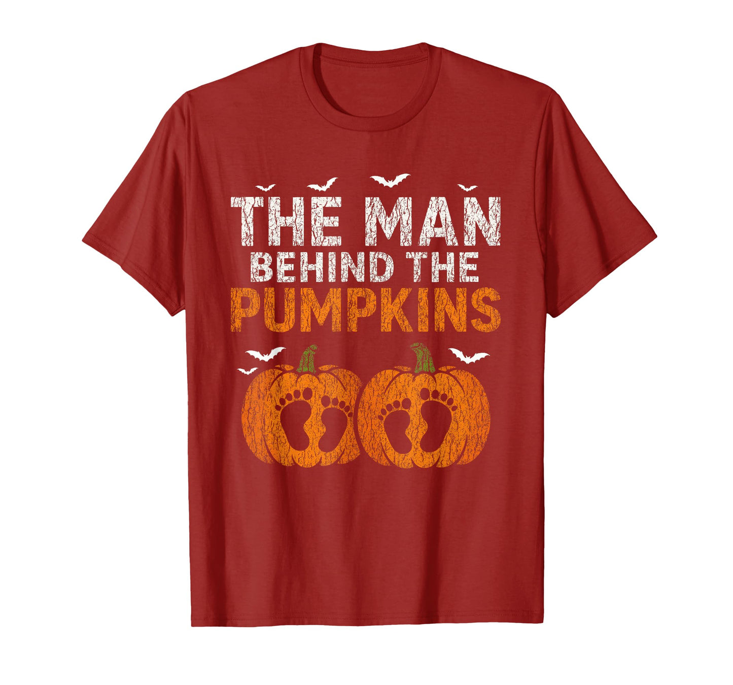 Pregnancy Announcement Dad Pumpkin Halloween Costume Funny T-Shirt