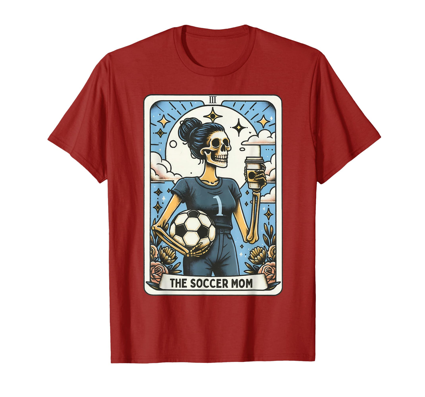 Soccer Mom Tarot Card Vintage Halloween Soccer Mama T-Shirt