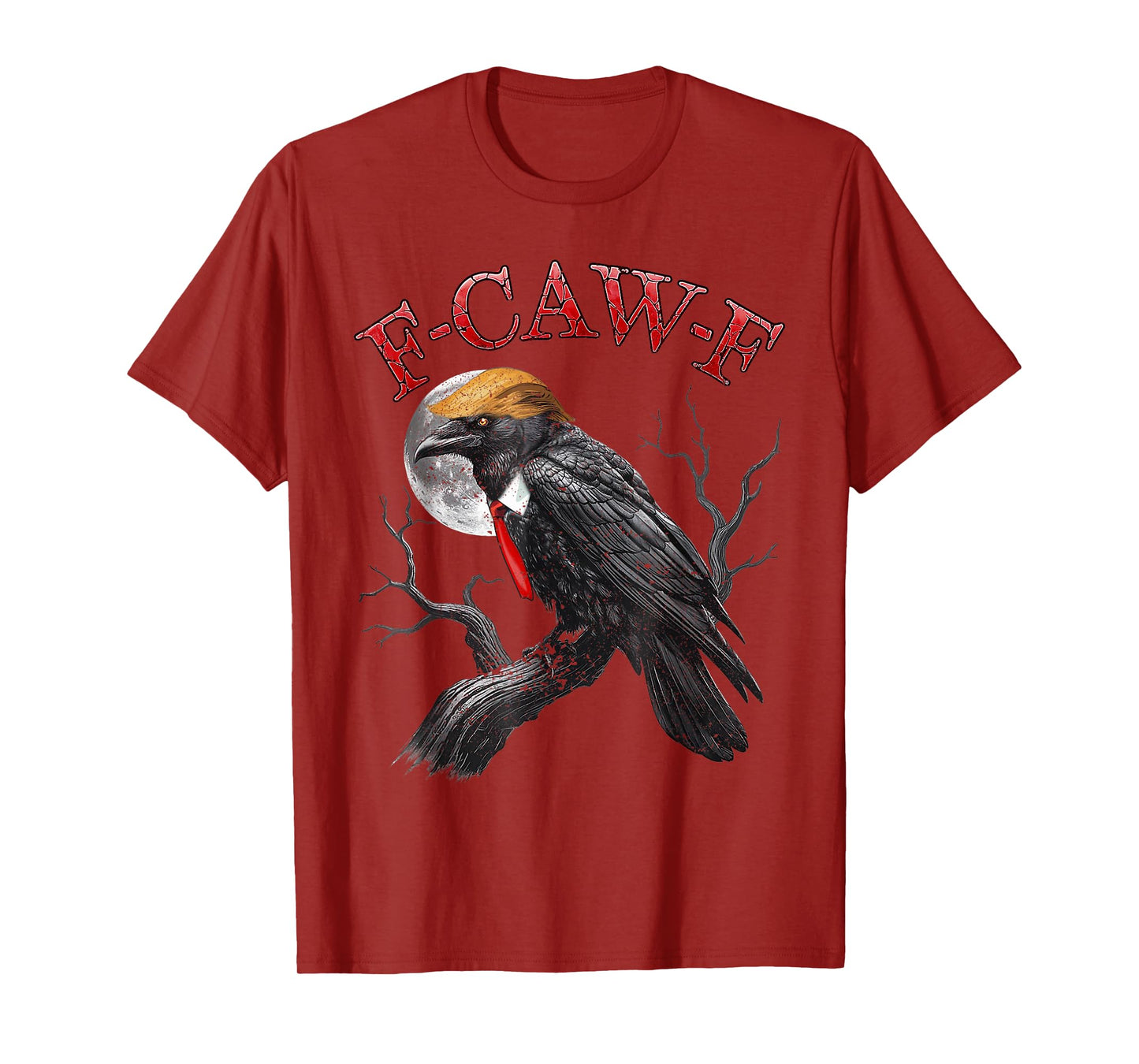 Funny F Caw F Raven FCWF Crow Gothic Last Minutes Halloween T-Shirt