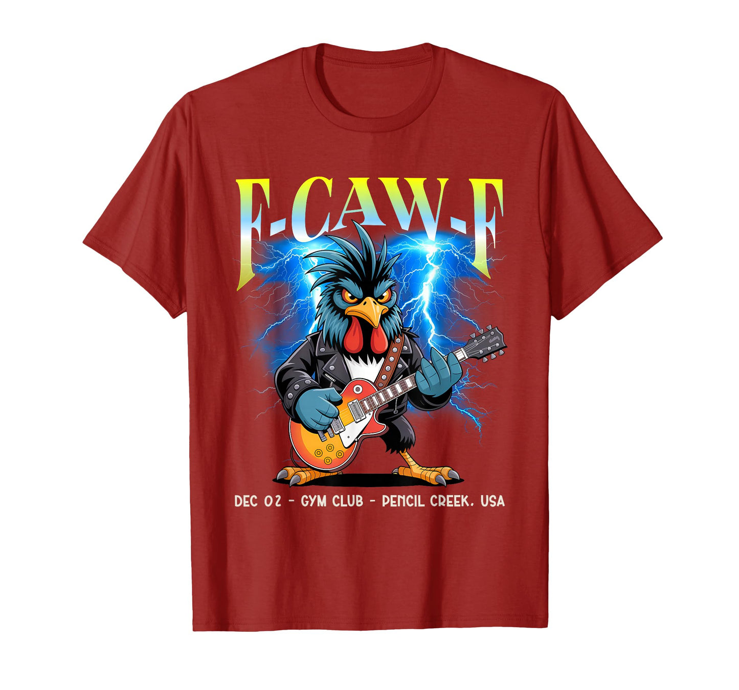 Rooster Punkrock Tour – Crazy Chicken Bootleg Concert T-Shirt
